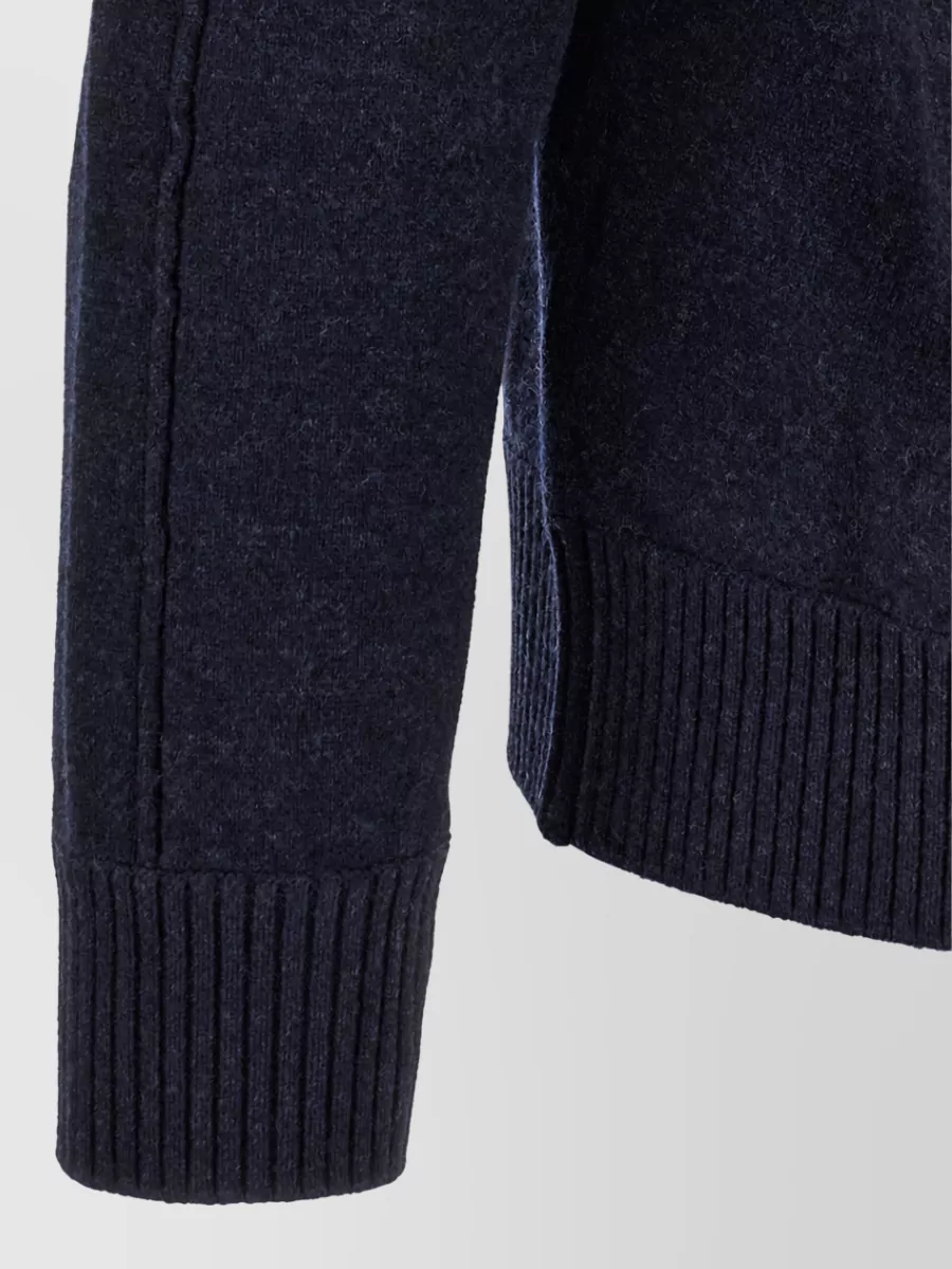 Zegna Cashmere Wool Long-Sleeve Polo Jumper
