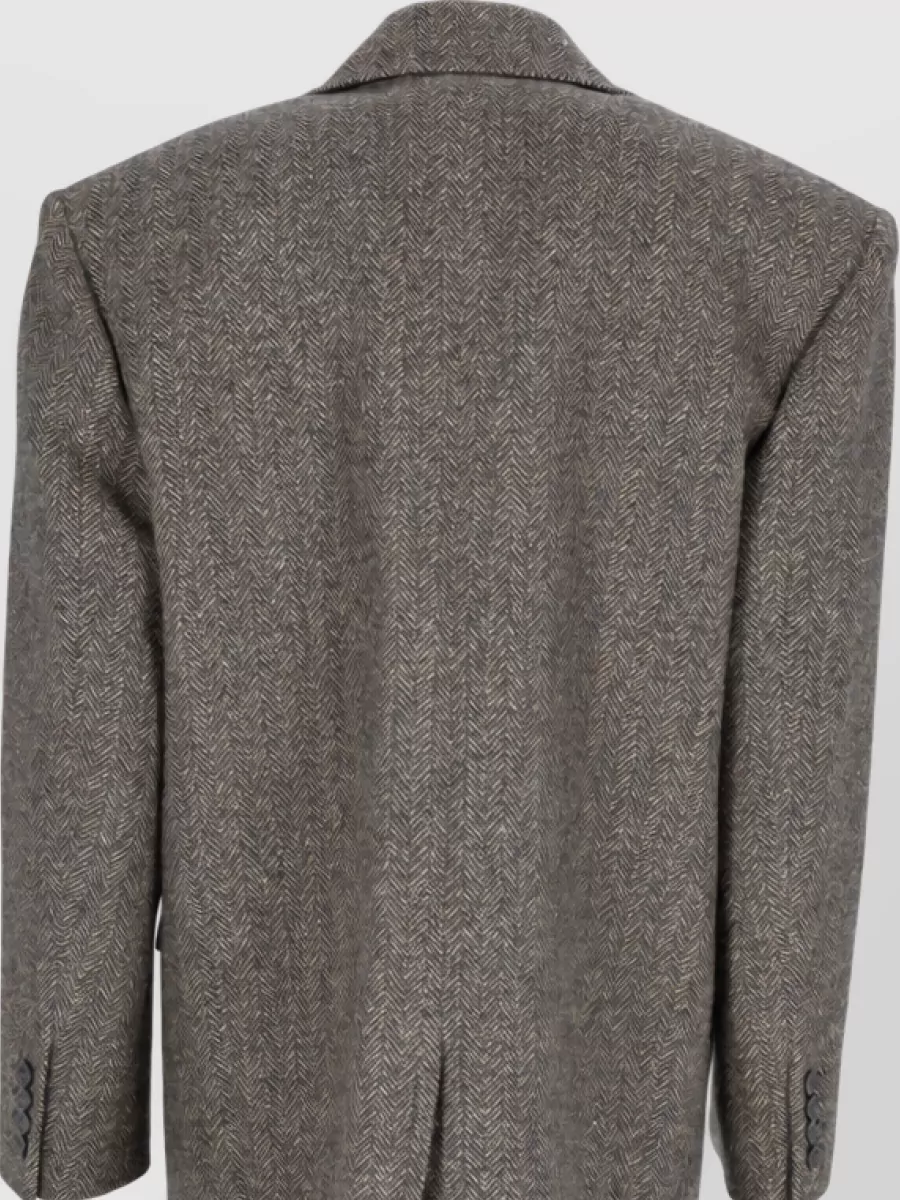 Saint Laurent Single-Breasted Wool Blazer
