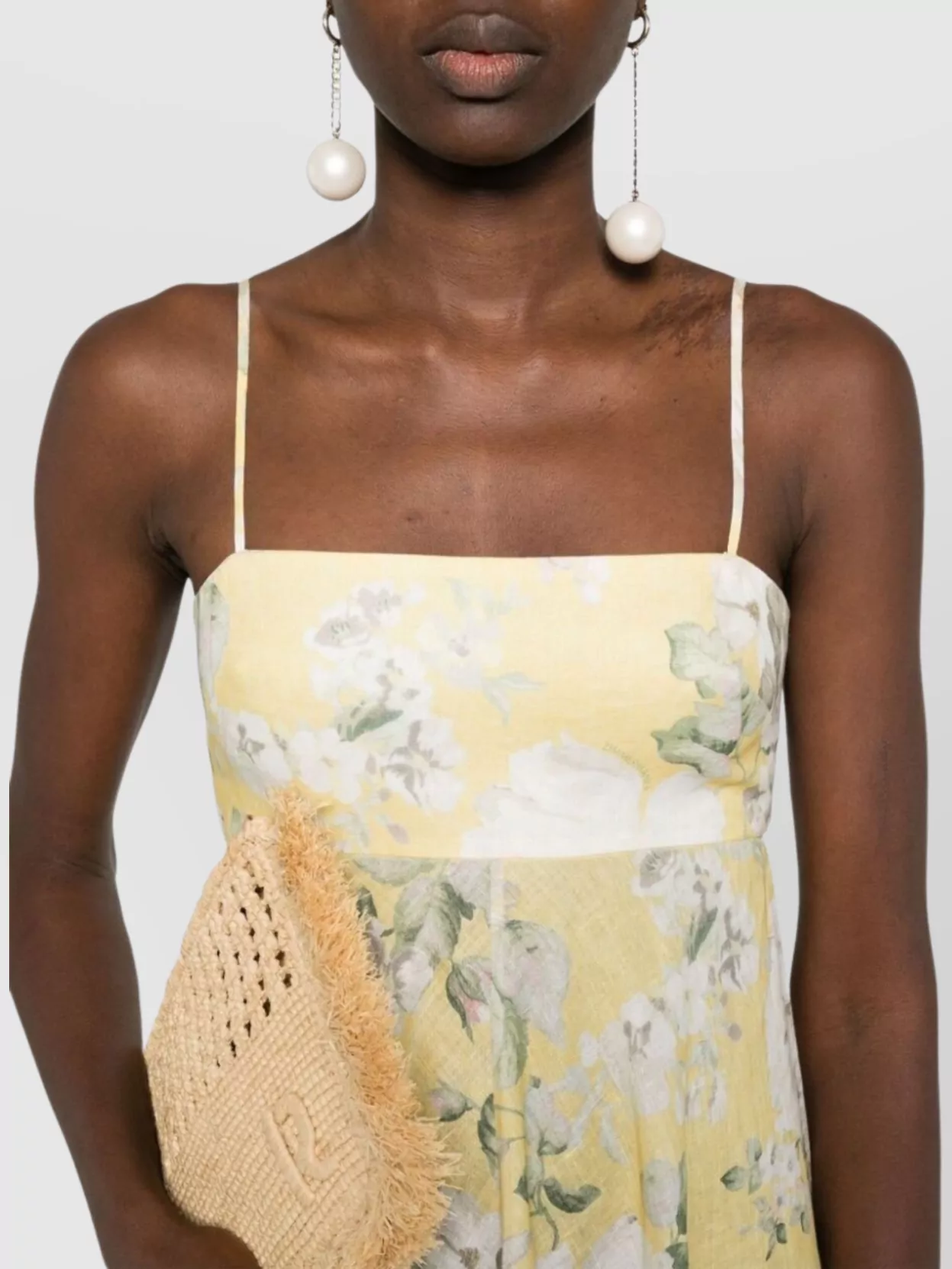 Zimmermann Yellow Linen Acacia Midi Dress