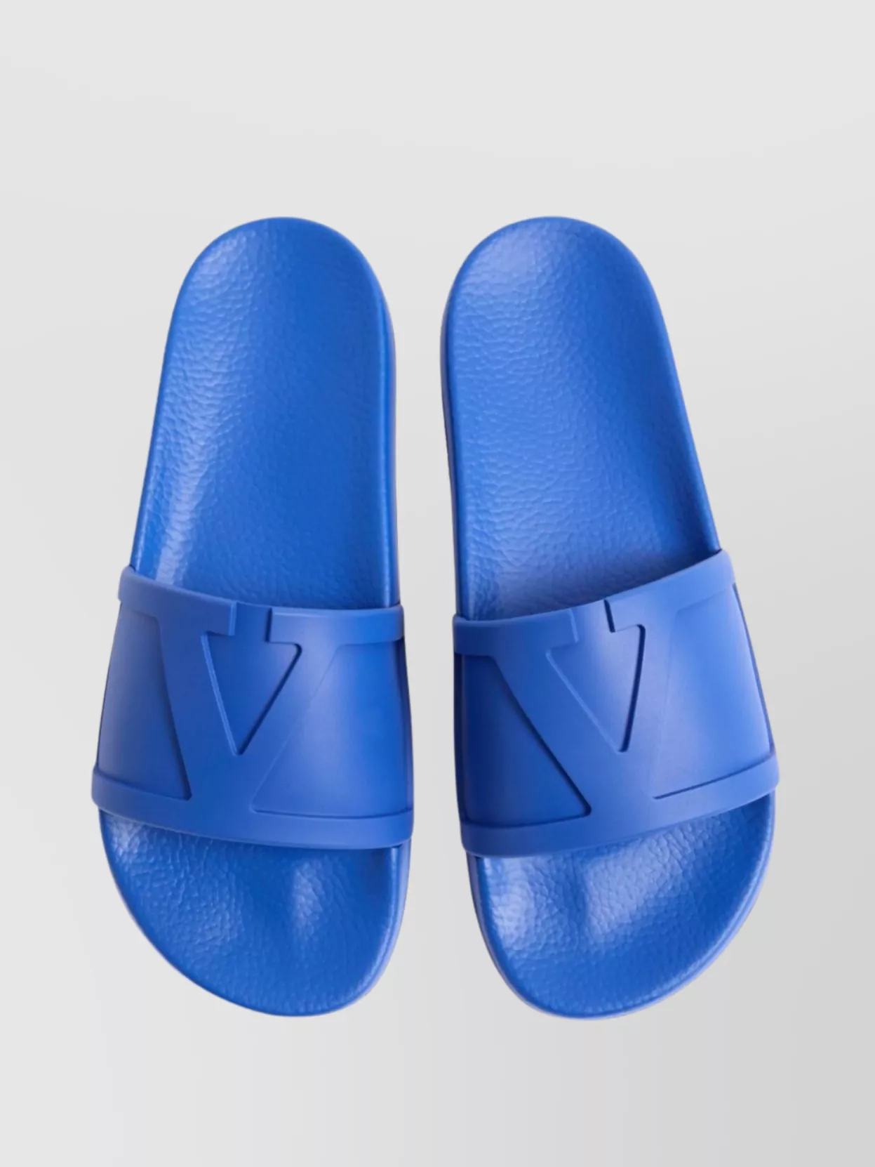Valentino Pool Slides With Flat Rubber Sole