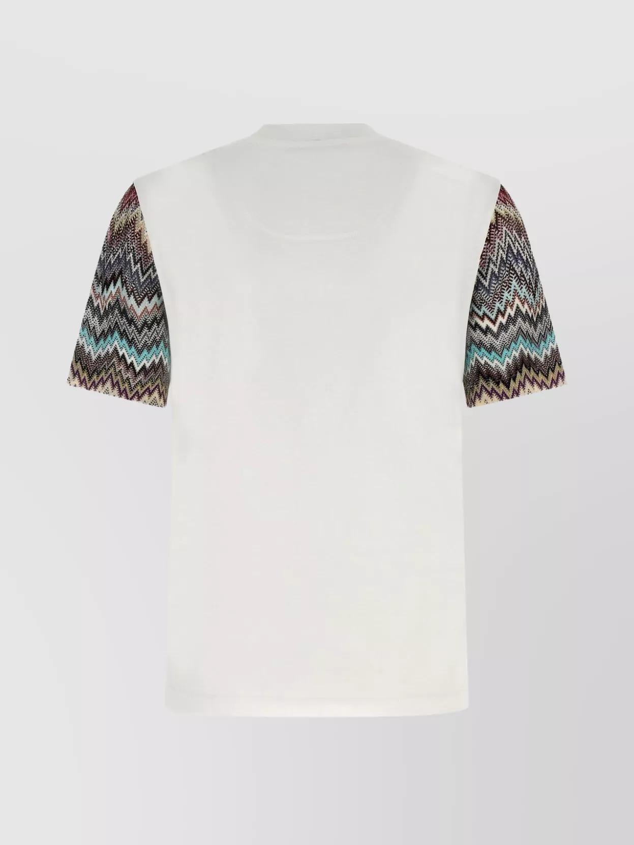 Missoni Short Sleeve T-shirt With Snake Pattern Insert In White