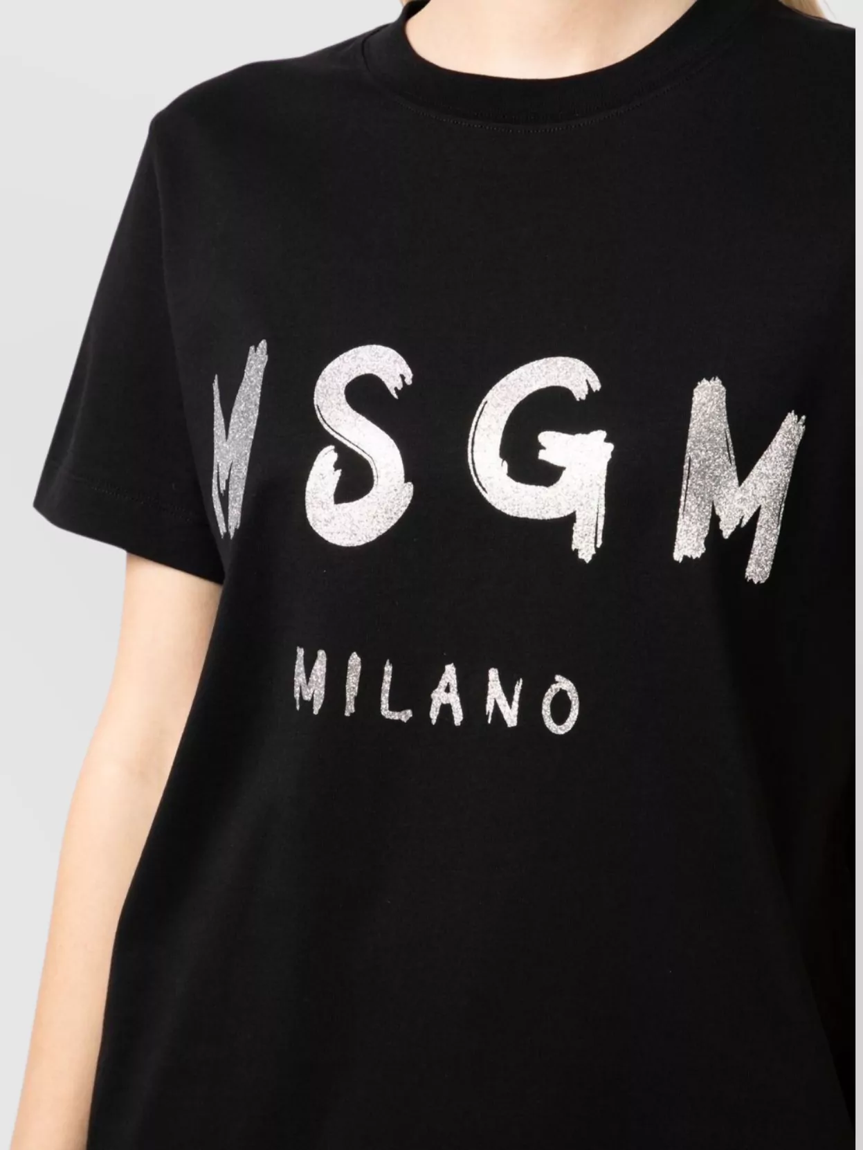 Msgm Short Sleeves Crew Neck Graphic Print