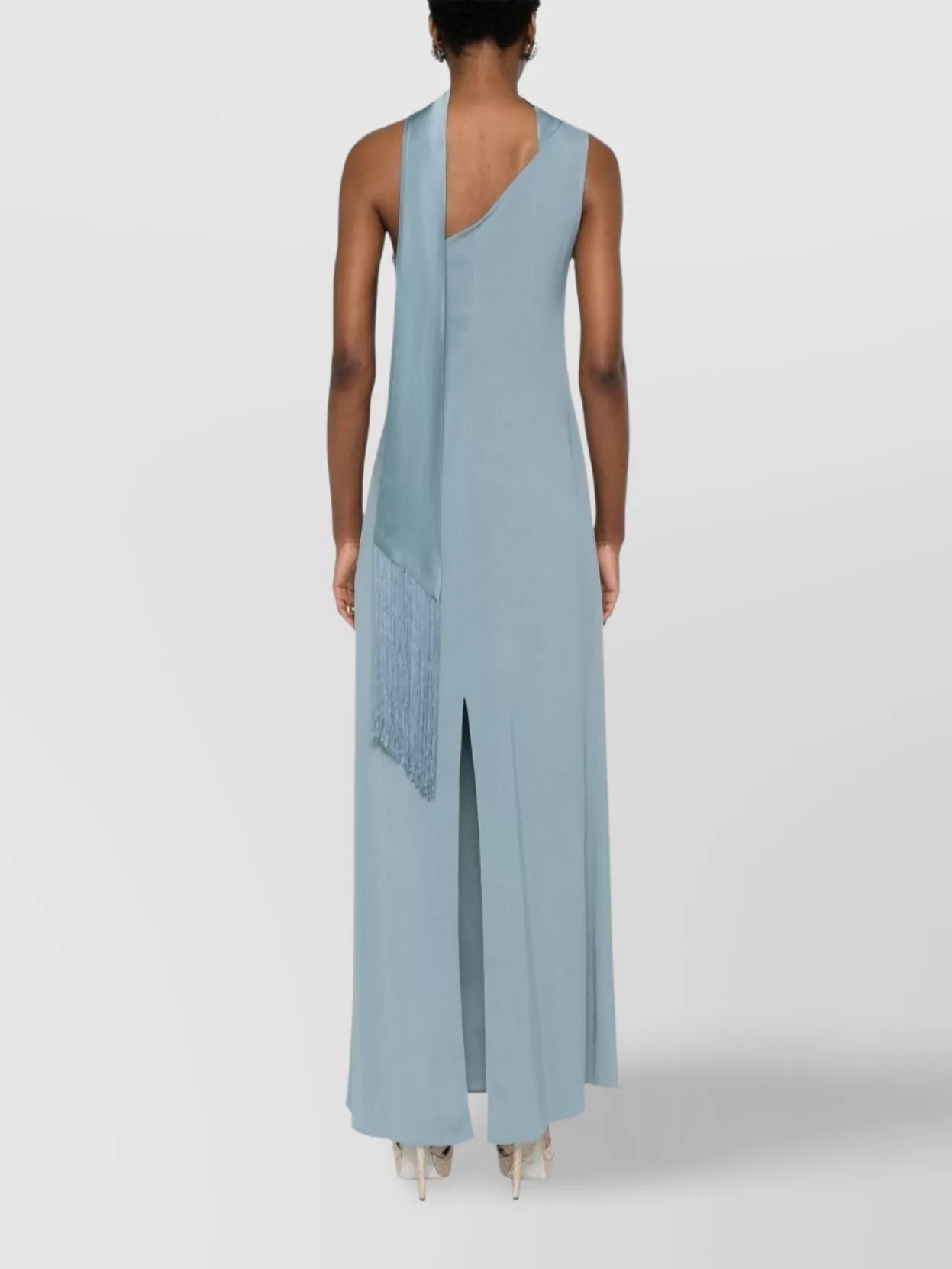 Taller Marmo Caroline Long Dress Scarf Detailing