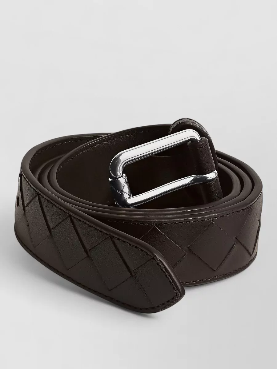 Bottega Veneta leather intrecciato belt