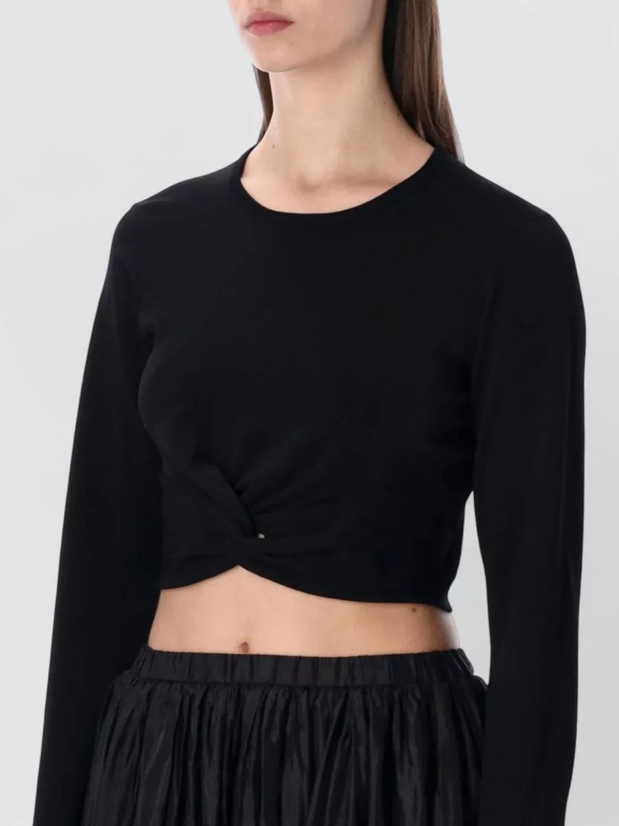 The Garment Knotted Long-Sleeve Knit Top