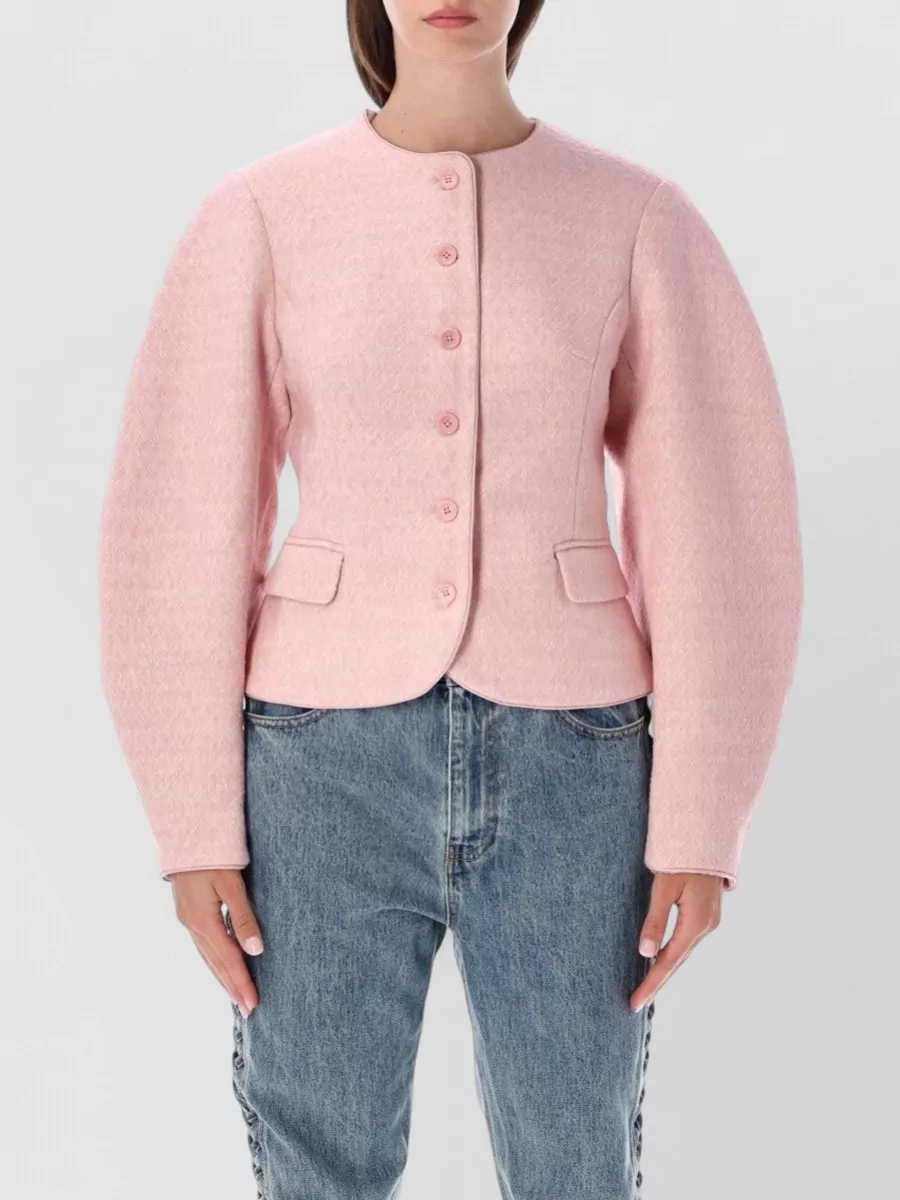 Rotate cocoon-sleeve cape