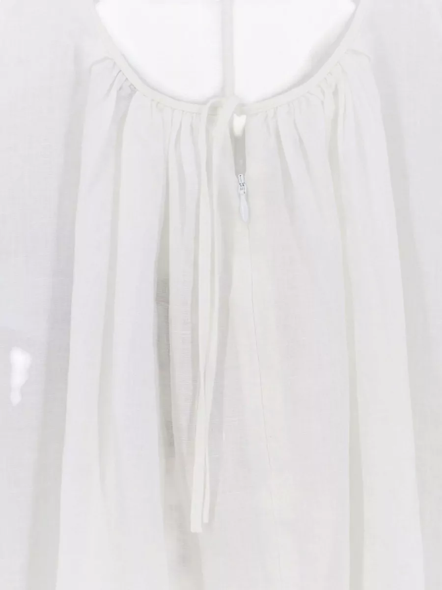 Aspesi Linen Cutout Midi Dress