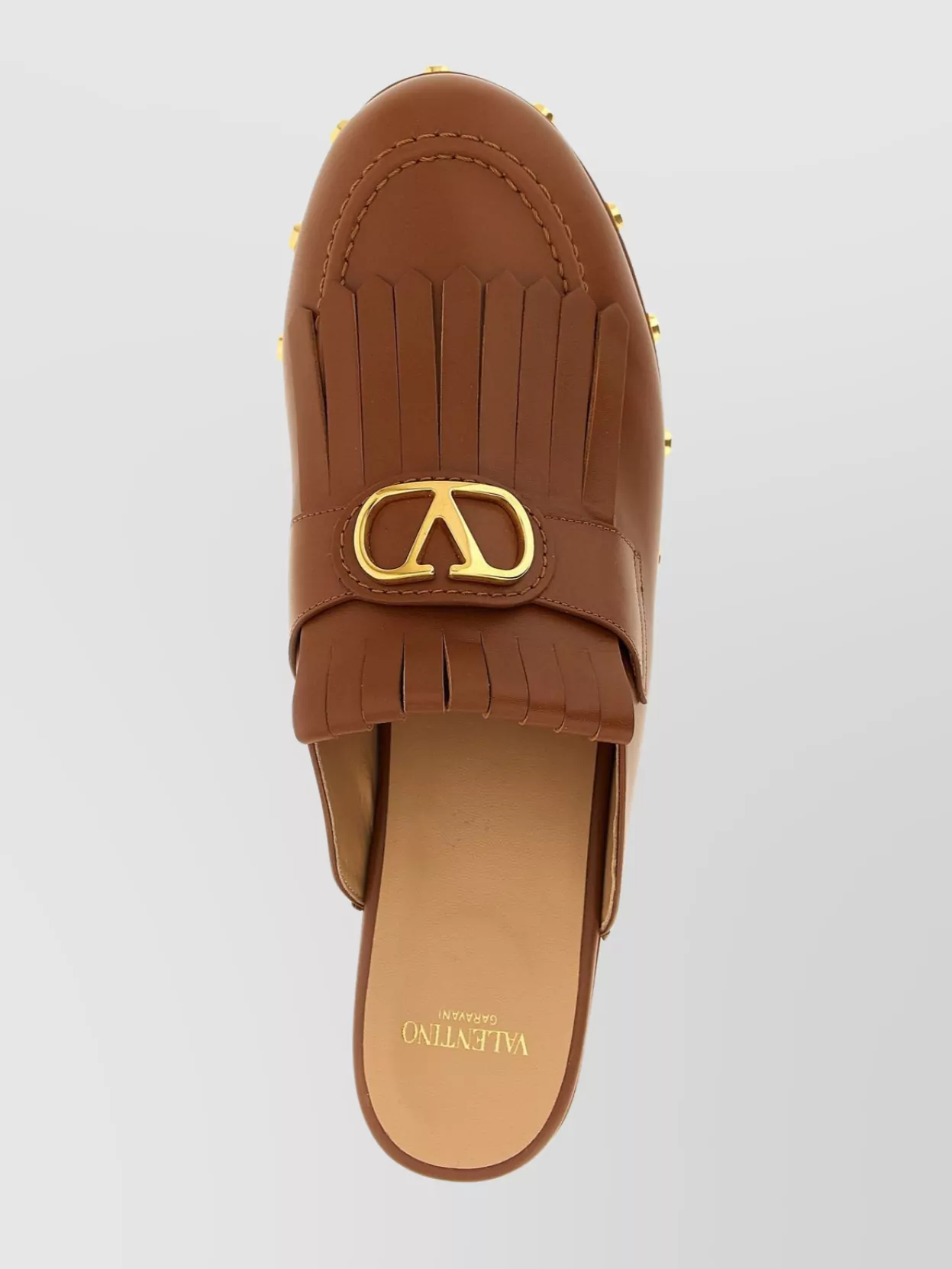 Valentino Garavani 'Vlogo Signature' Clogs With Wooden Platform Heel