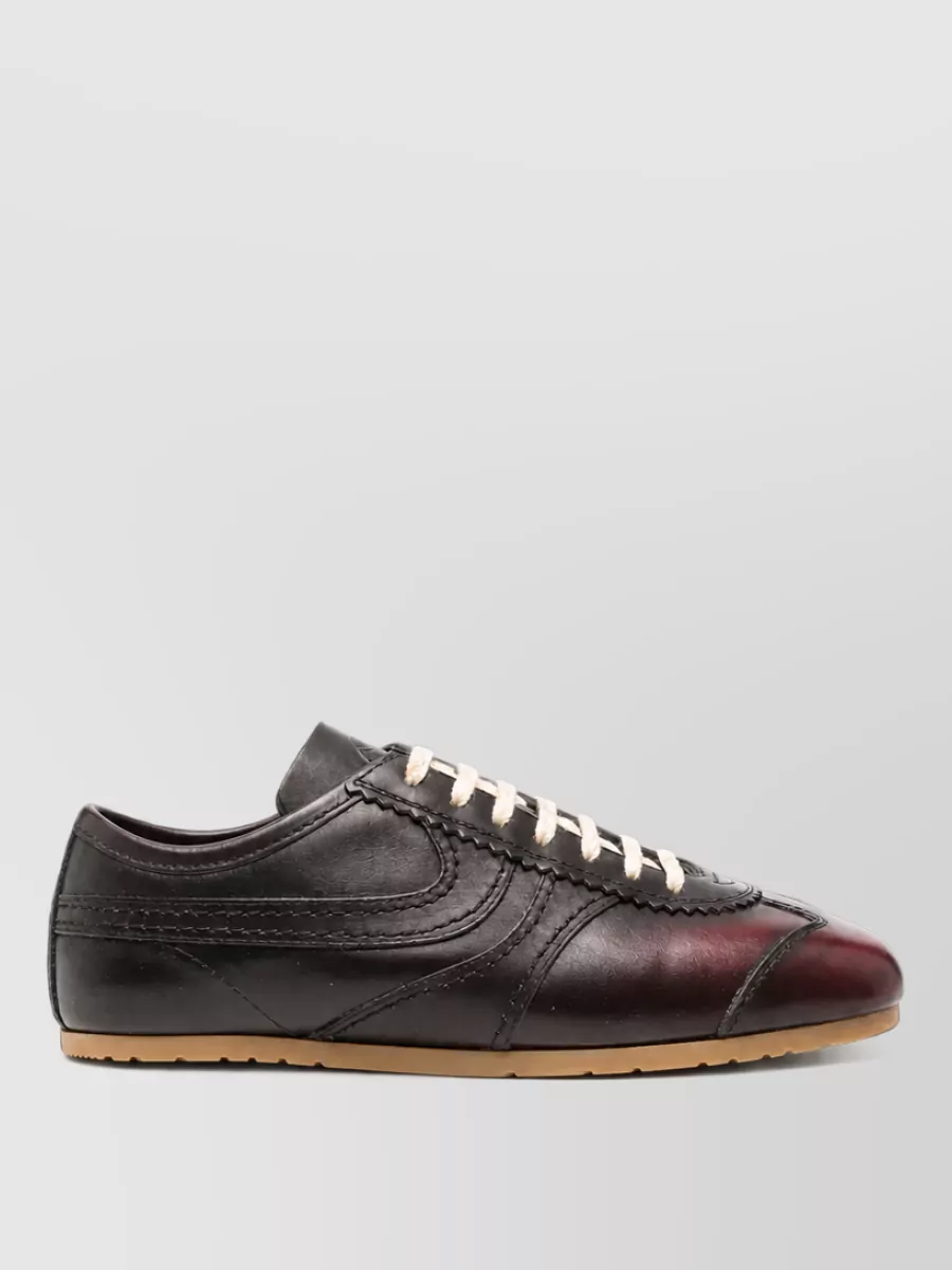 Dries Van Noten Leather Low-Top Sneakers