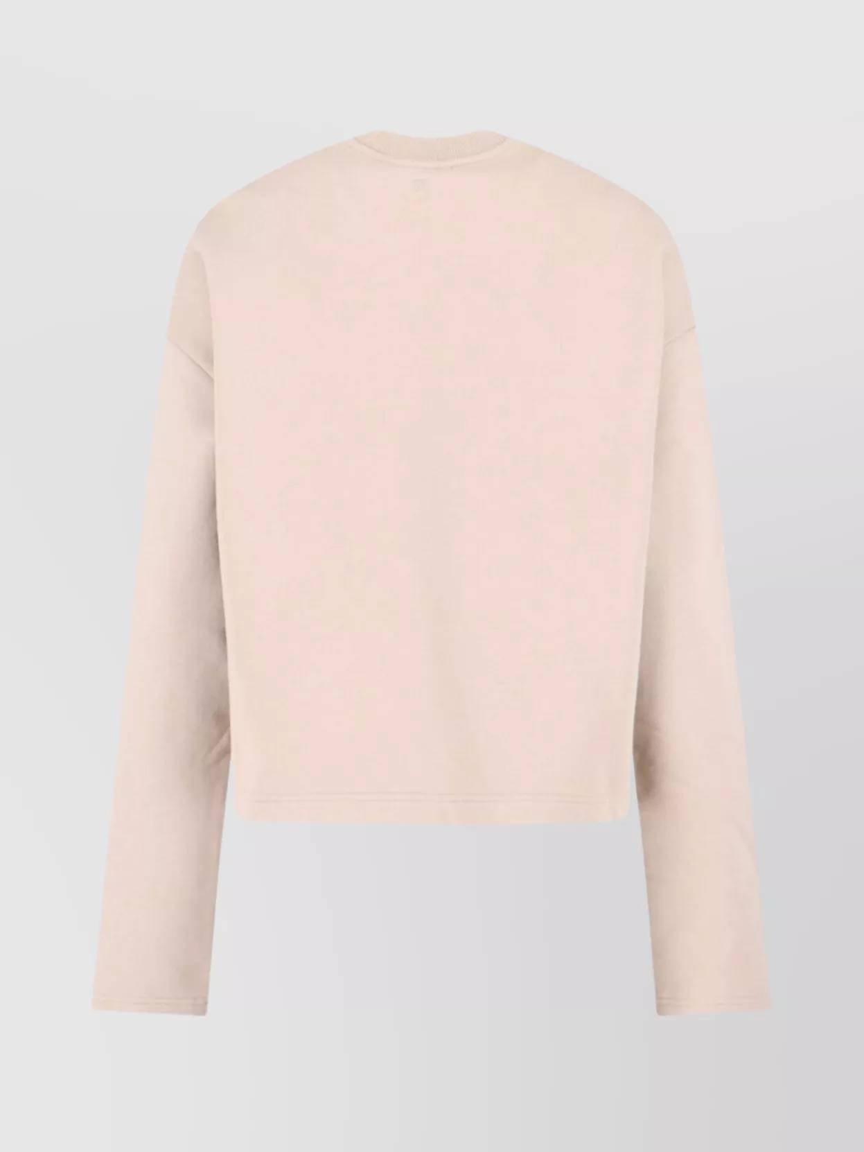 Ami Alexandre Mattiussi Ribbed Knitwear Sweater With Long Sleeves In Neutral
