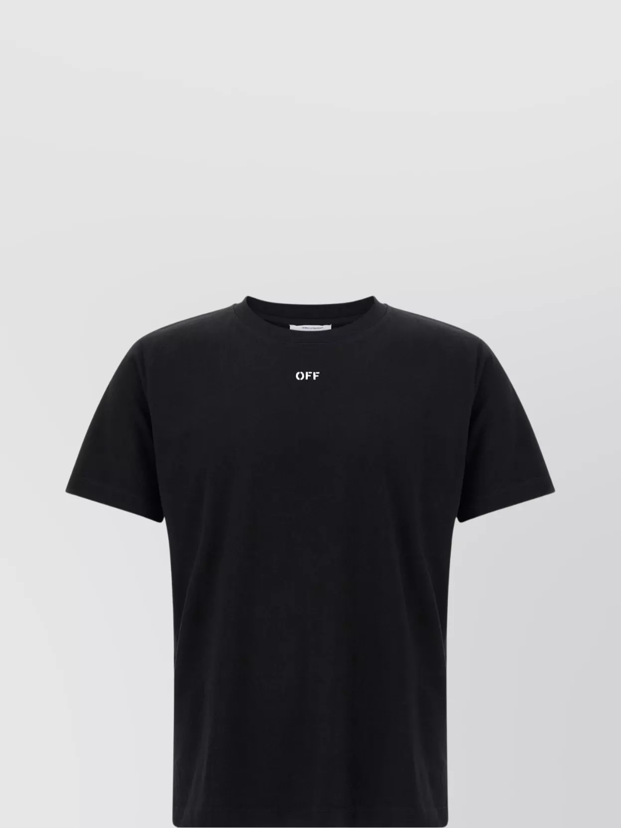 Off-white Arrow Design Crew Neck T-shirt In Black