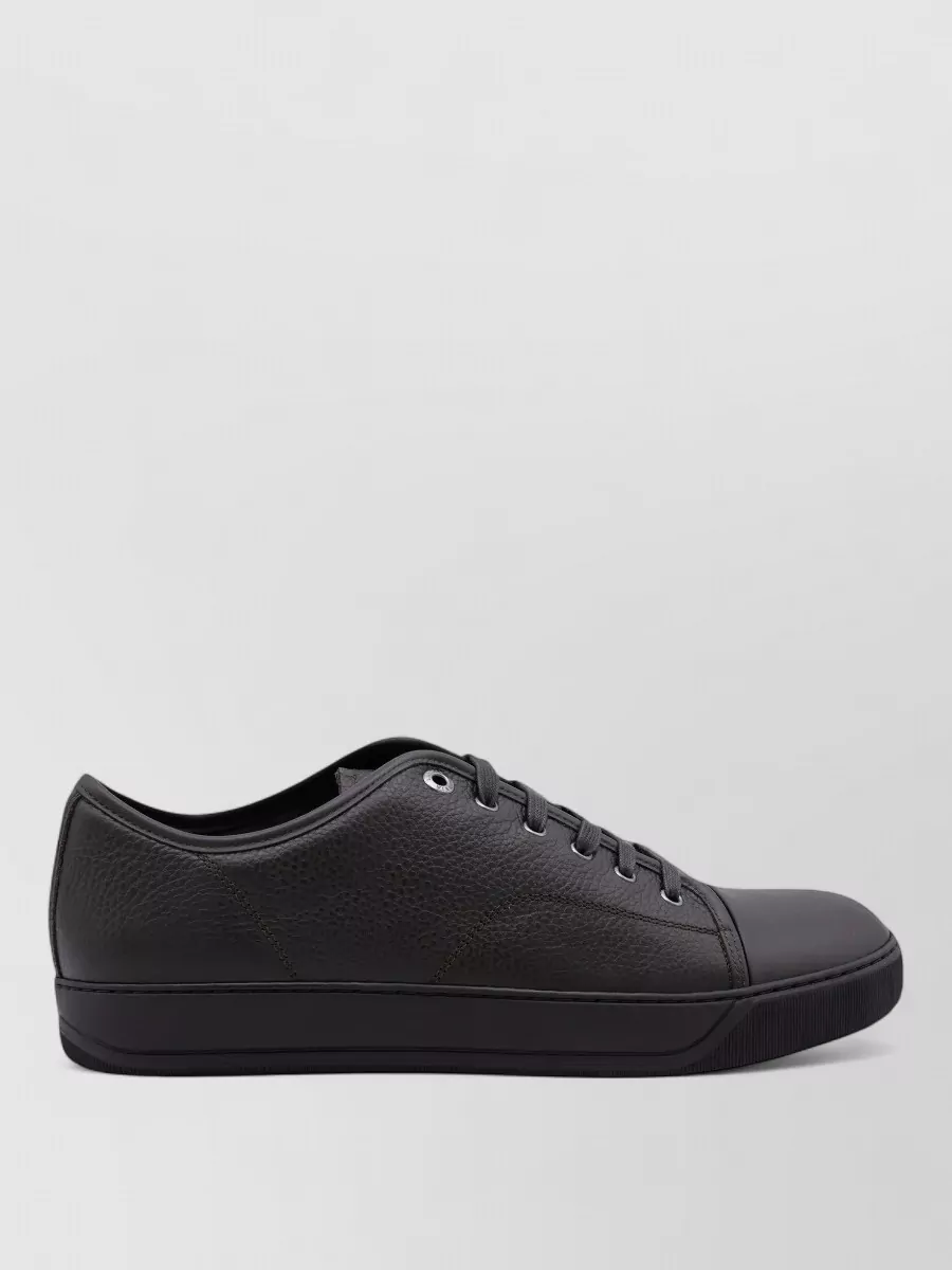 Lanvin leather lace-up sneakers