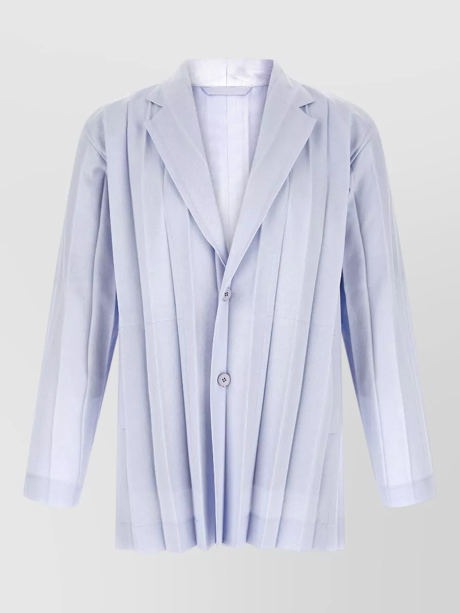 Homme Plisse Issey Miyake pleated single-breasted blazer