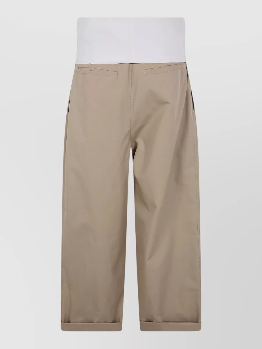 Darkpark Cotton Wide-Leg Knee-Length Shorts