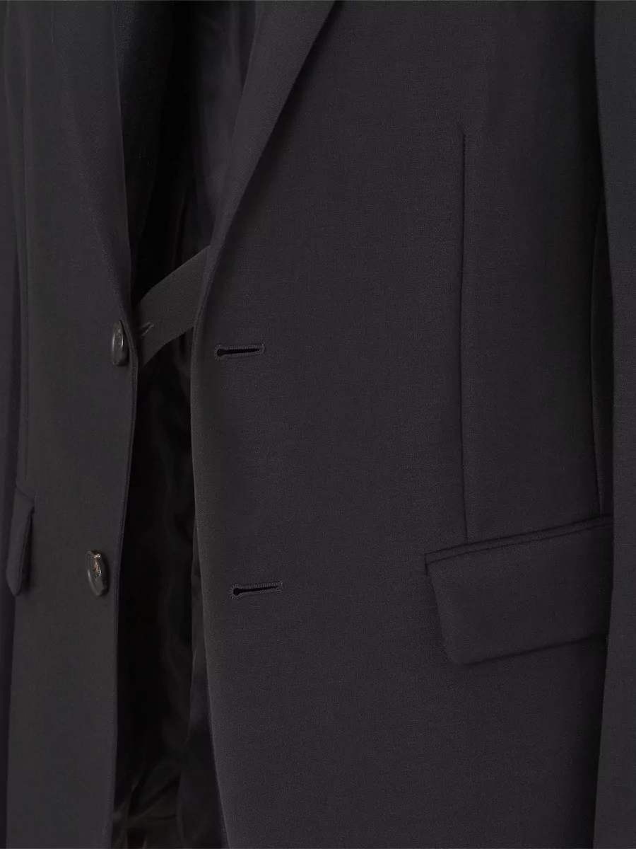 Fendi Mohair Oversized Single-Breasted Blazer