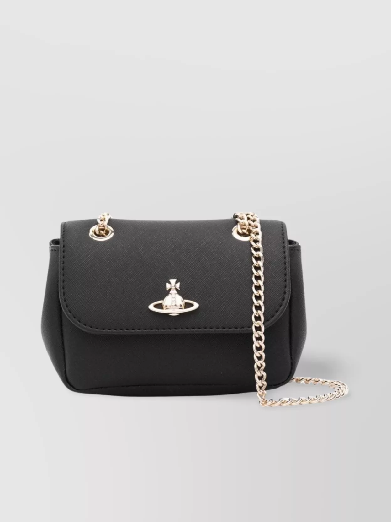 Shop Vivienne Westwood Textured Chain-link Shoulder Bag