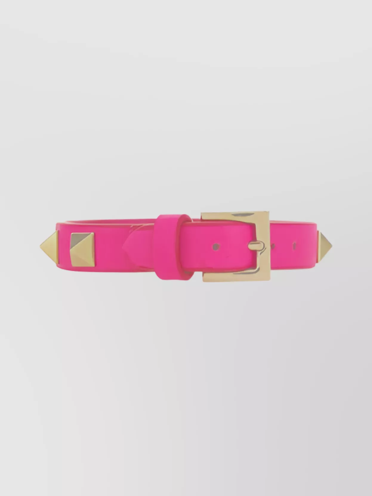 Valentino Garavani Rockstud Leather Studded Bracelet In Pink