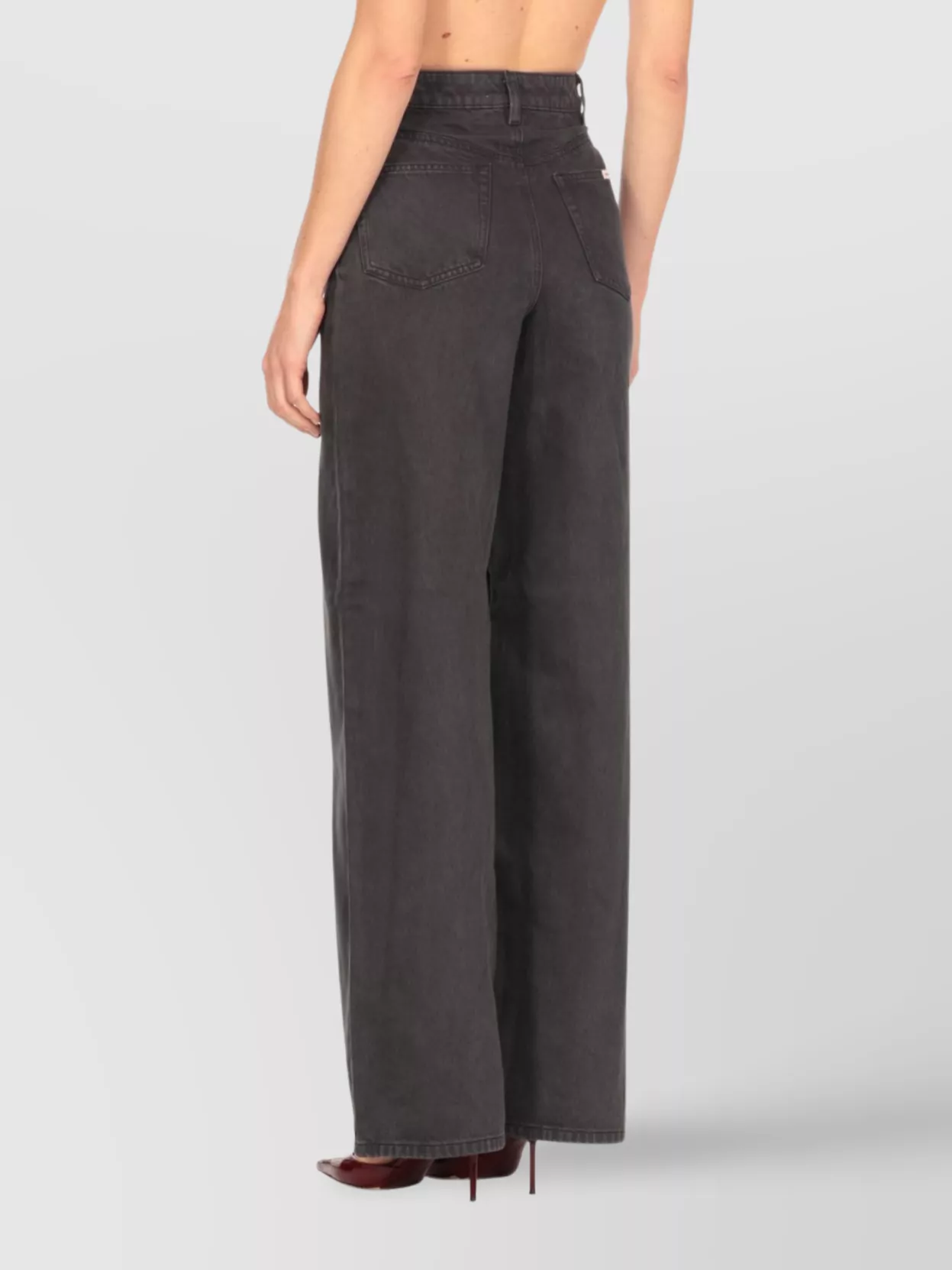 Self-Portrait Straight Leg Trousers Embroidered Loops