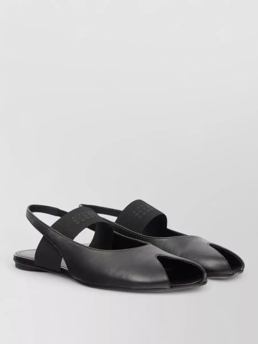 Mm6 Maison Margiela Leather Flat Sandals