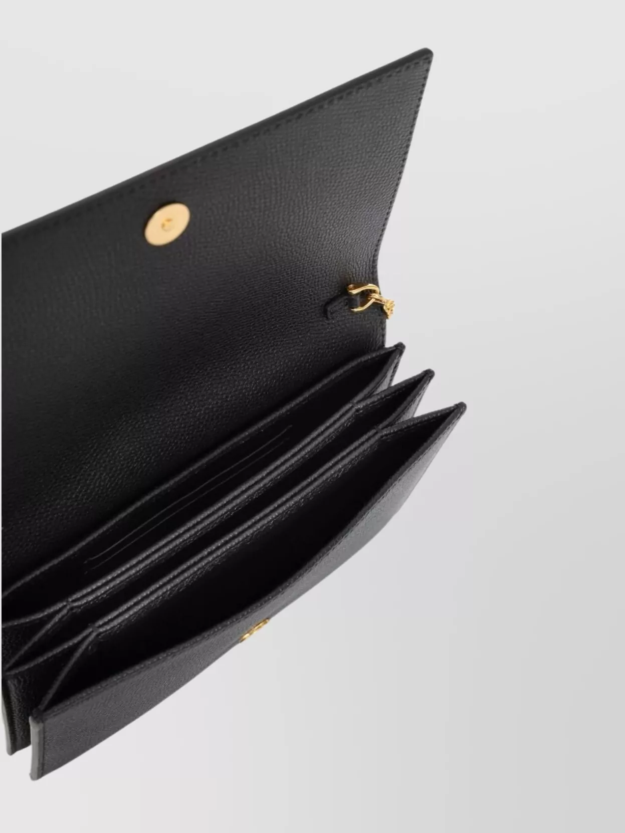 Valentino Garavani Signature Leather Chain Wallet