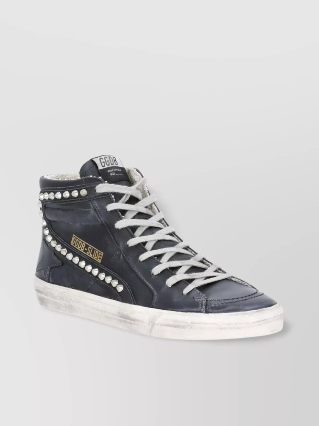 Golden Goose Slide Leather Upper Star List And W