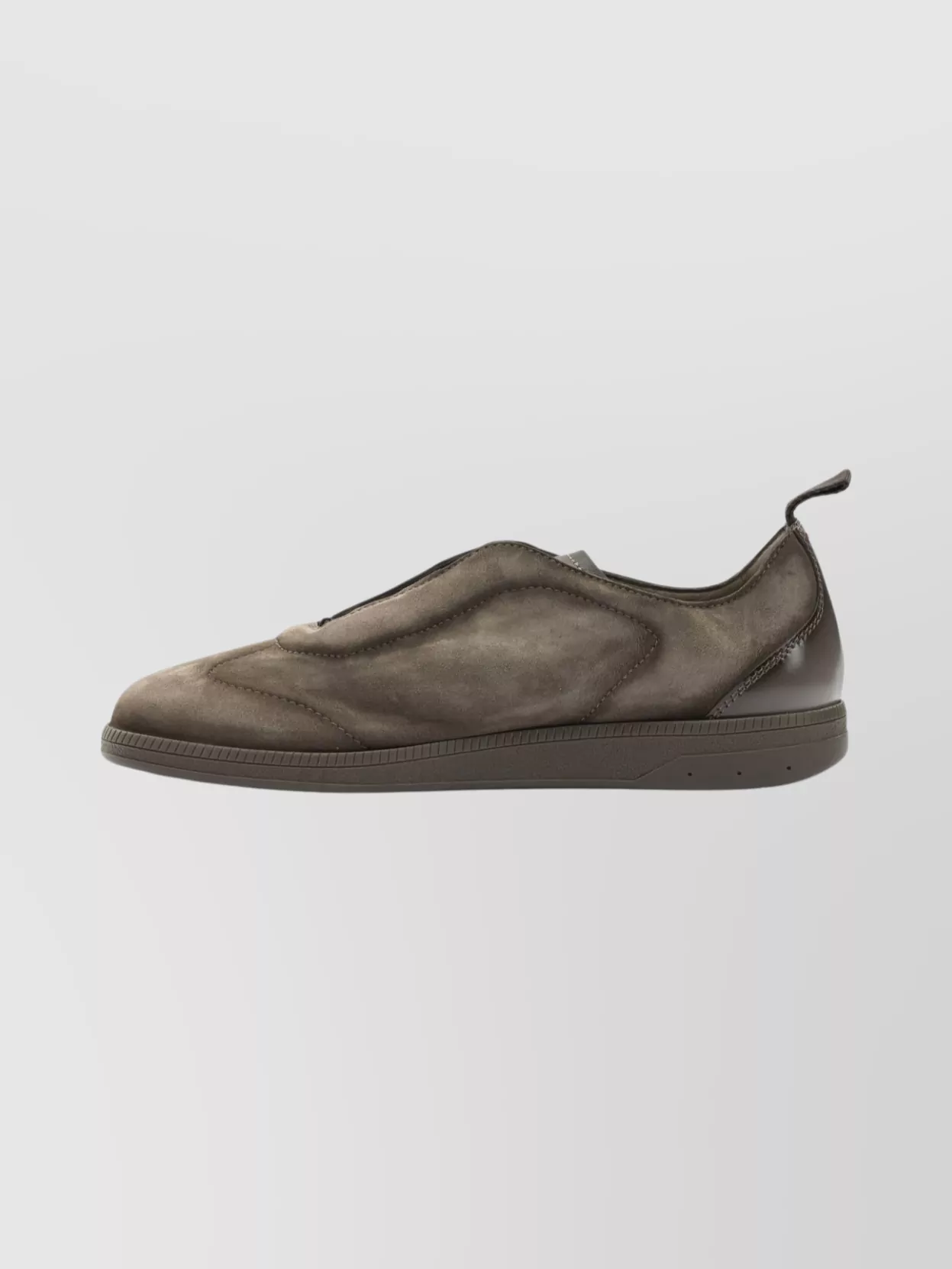 Santoni Suede Sneakers Featuring Elastic Laces