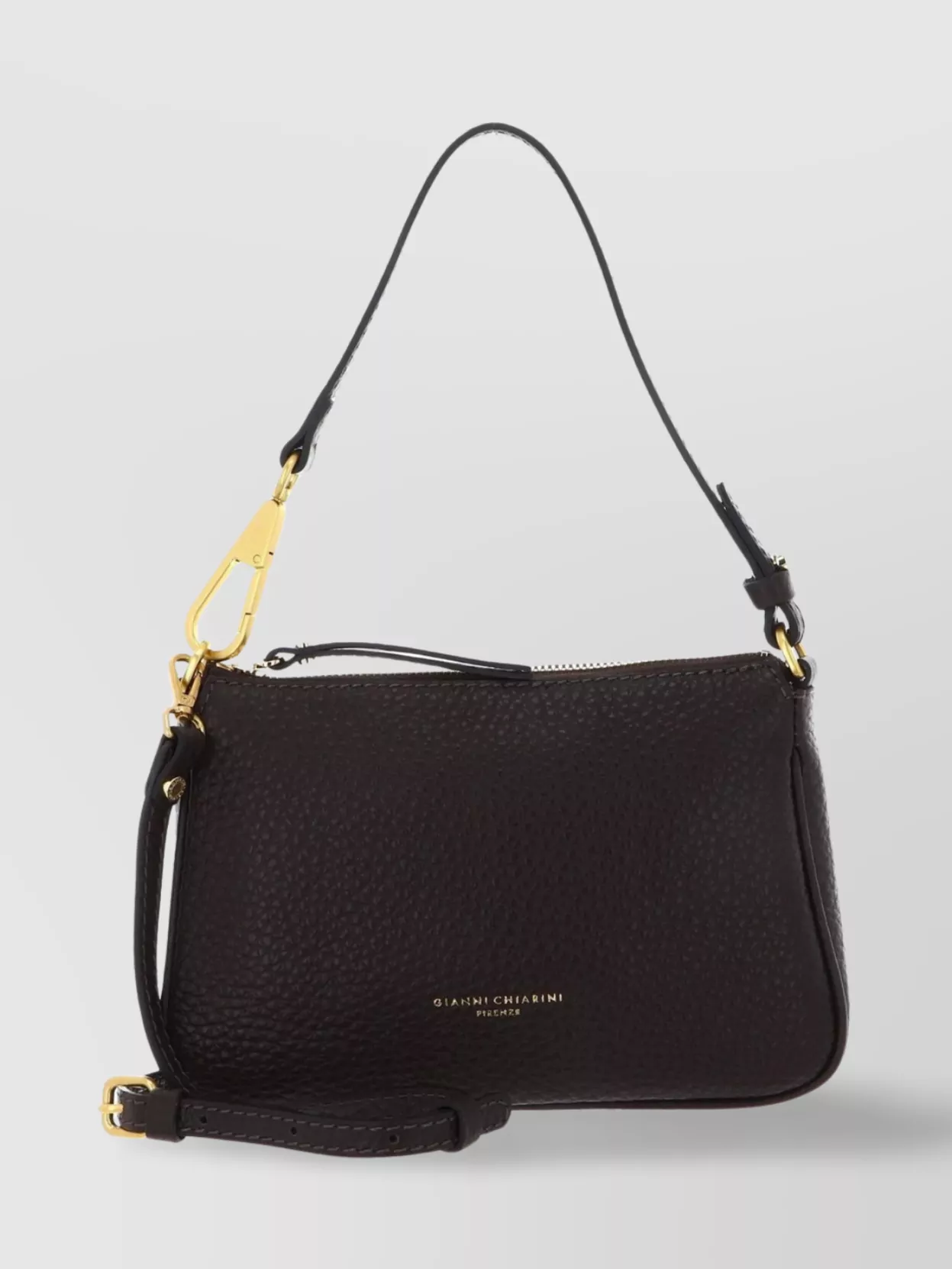 Gianni Chiarini Versatile Maxi-grain Leather Shoulder Bag