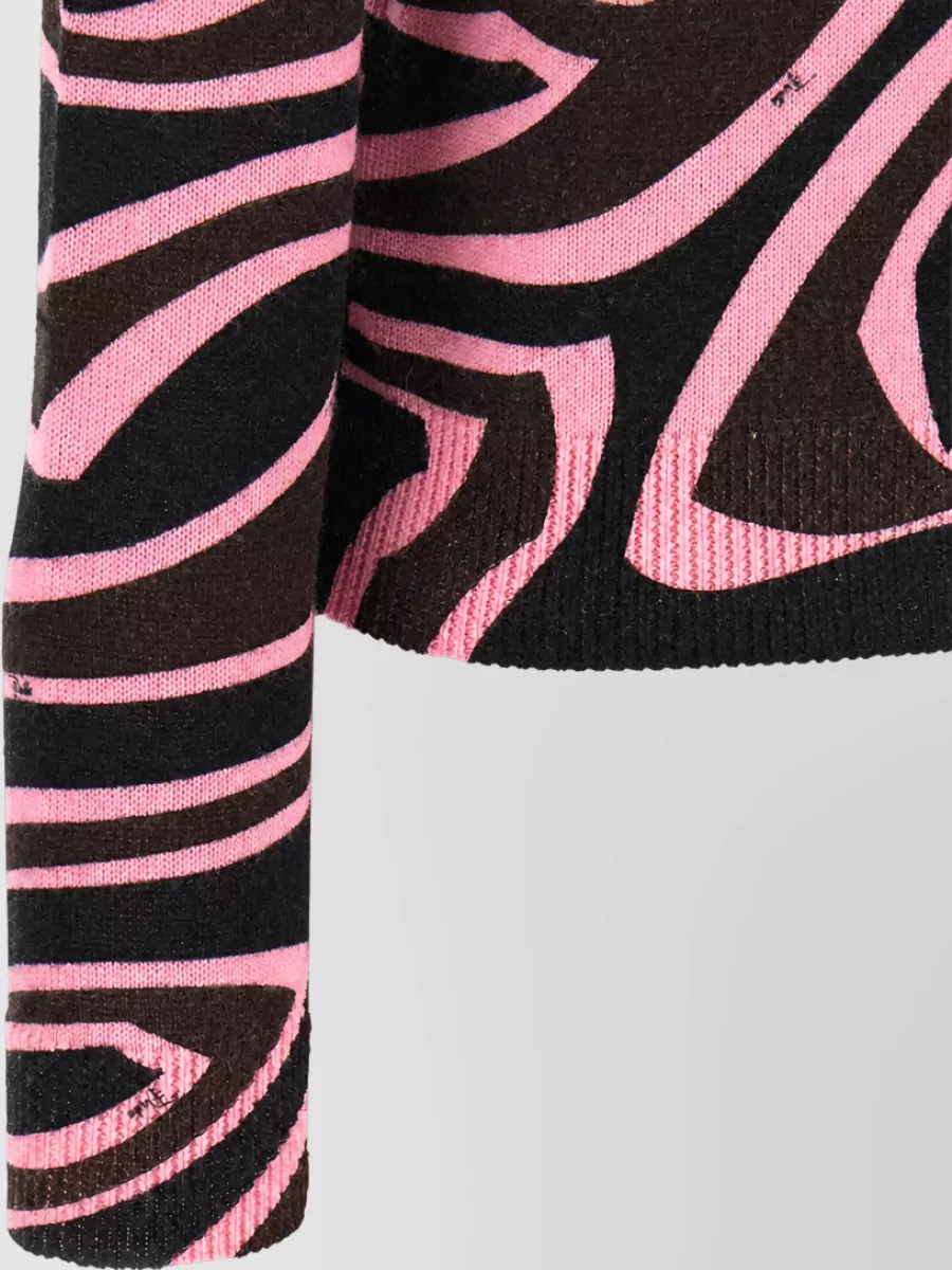 Pucci Wool Labirinto Printed Turtleneck Sweater