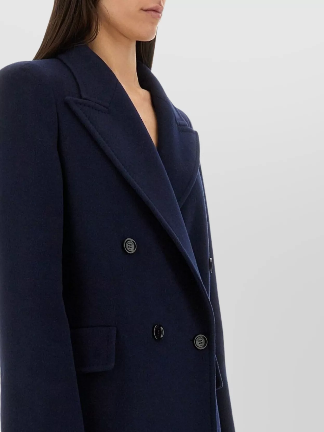 Max Mara Long Double-Breasted Coat Albania1234