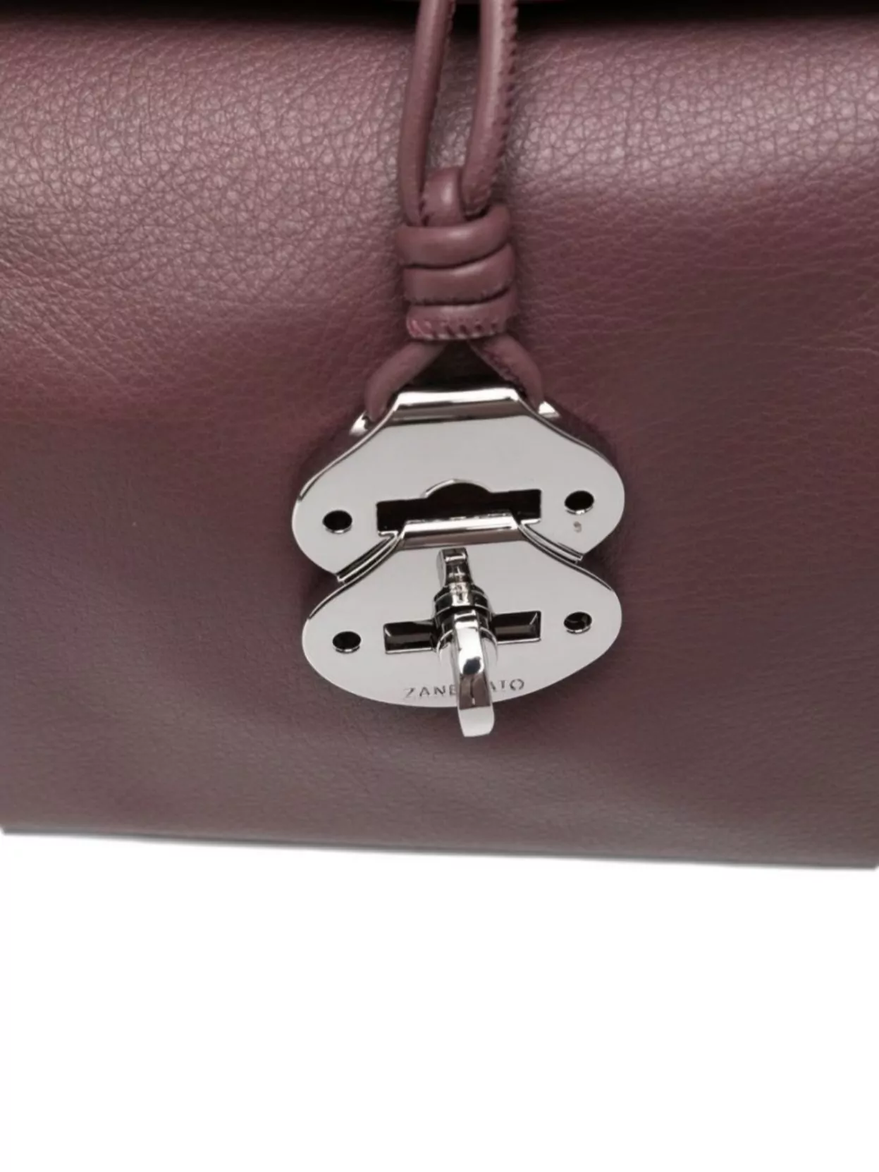 Zanellato Small Leather Handbag With Studded Shoulder Strap