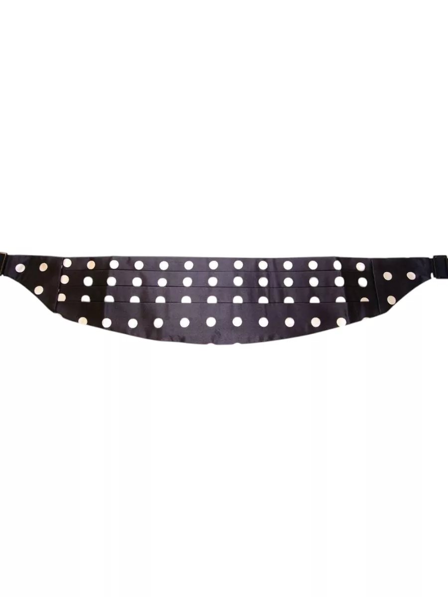 Dolce&Gabbana Silk Polka-Dot Cummerbund