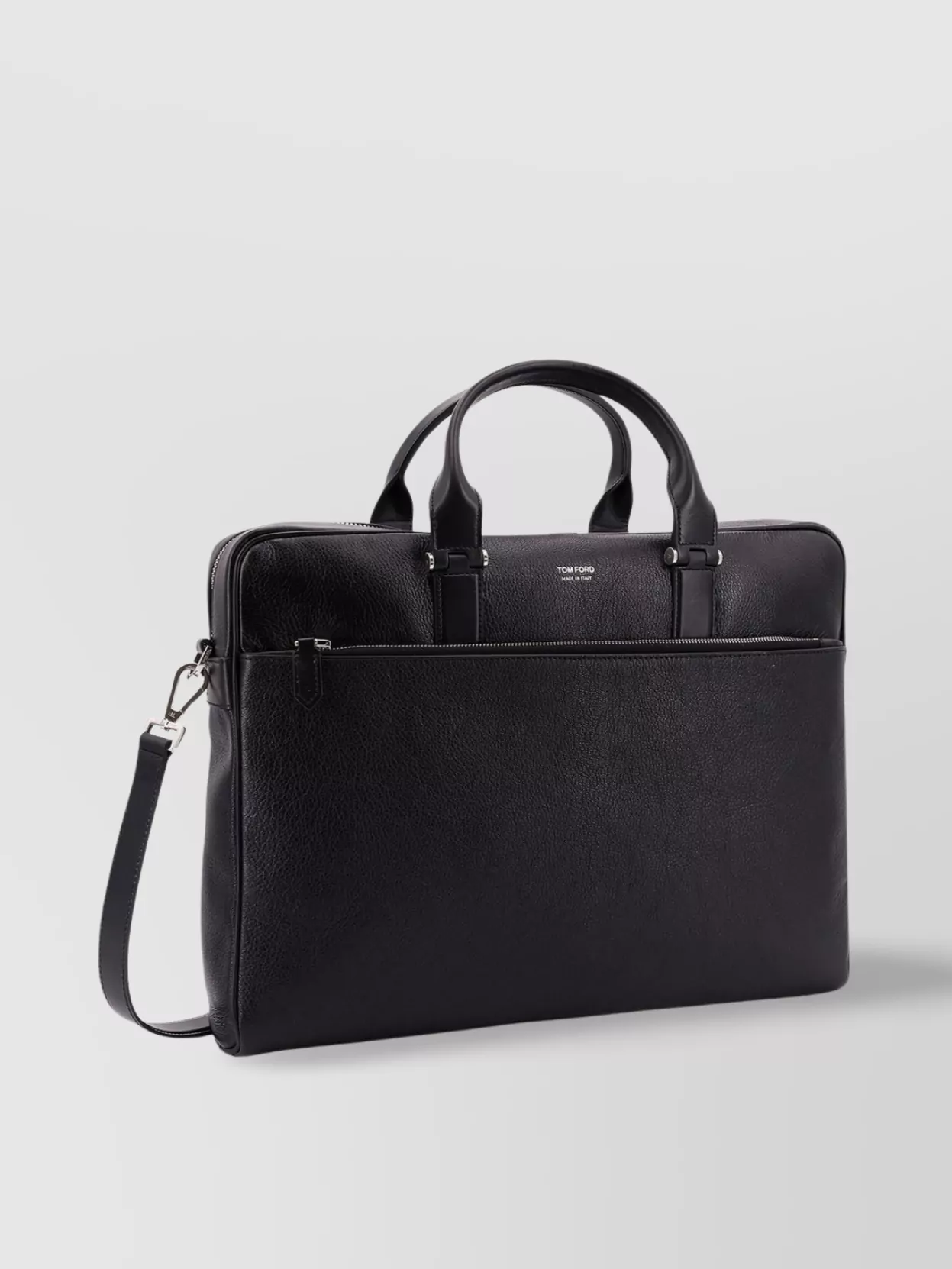 Tom Ford Leather Logo Work Bag