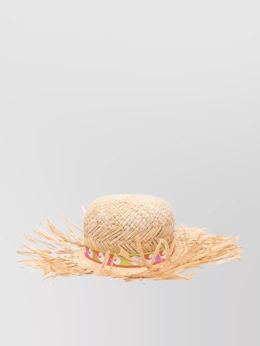 Pucci straw sun hat