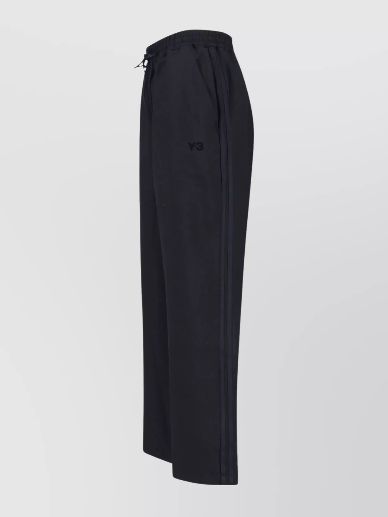 Y-3 Straight Trousers With Elastic Waistband And Pockets In Blue
