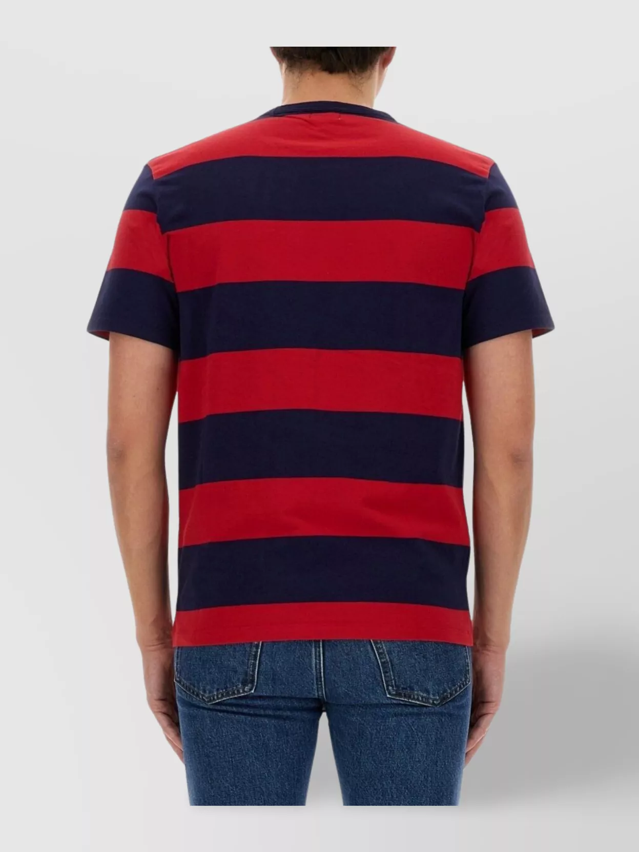 Woolrich Striped Crew Neck Short Sleeve T-Shirt
