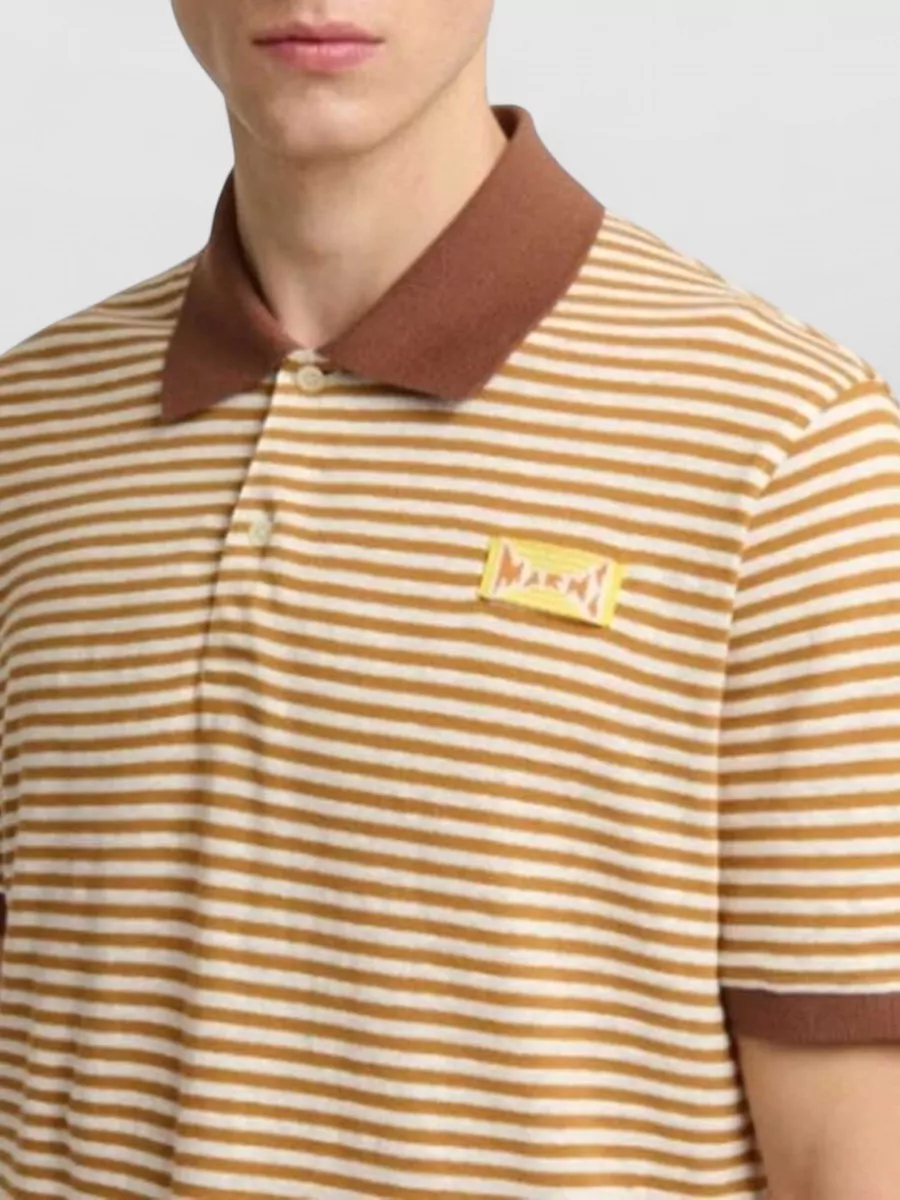 Marni Striped Regular-Fit Polo Shirt