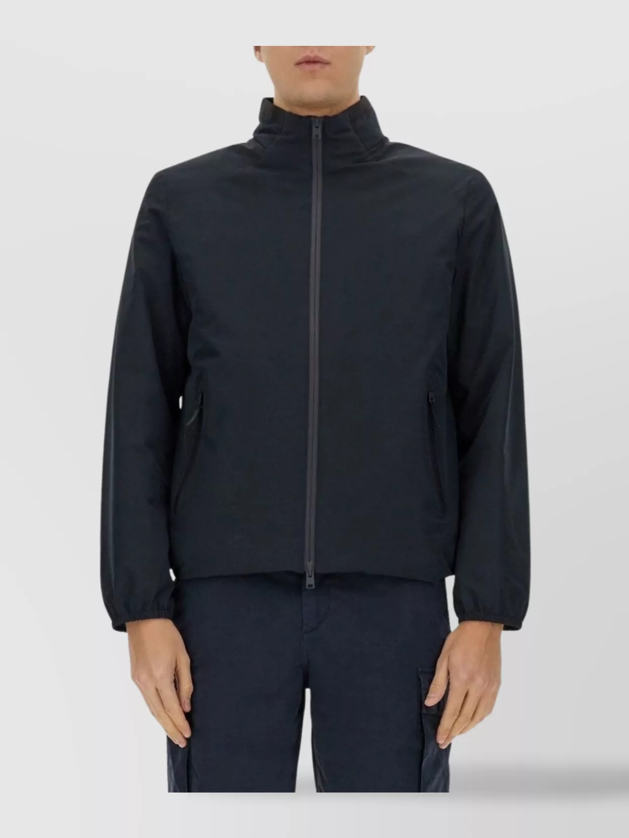 Woolrich Waterproof Bomber Jacket With Elastic Cuffs
