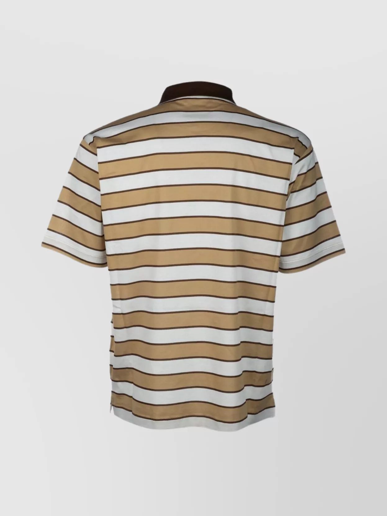 Prada Striped Polo Collar T-Shirt