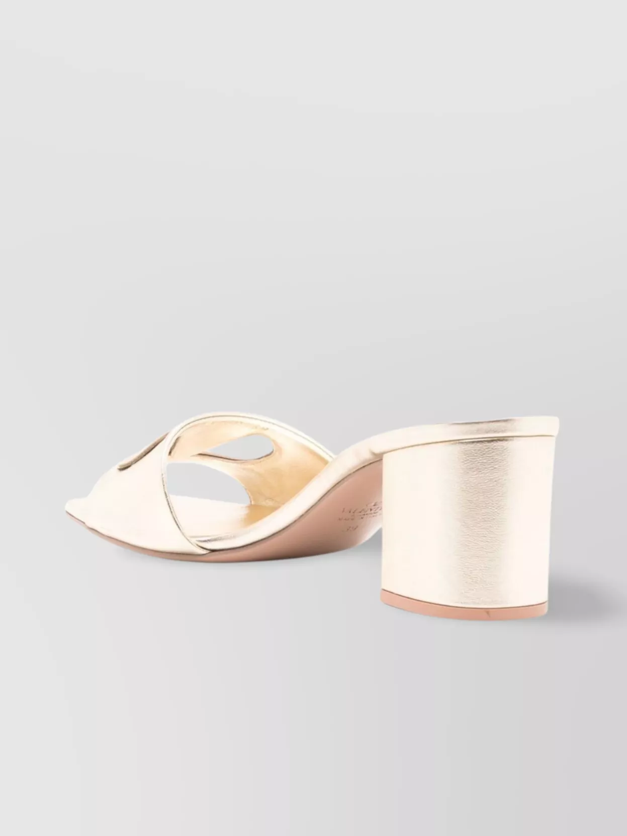 Valentino Garavani Vlogo Cut-out Leather Mules