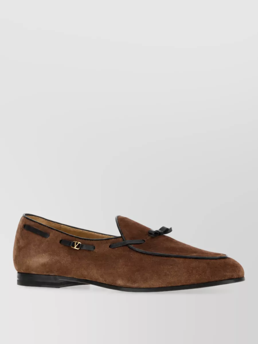 Valentino Garavani suede leather loafers