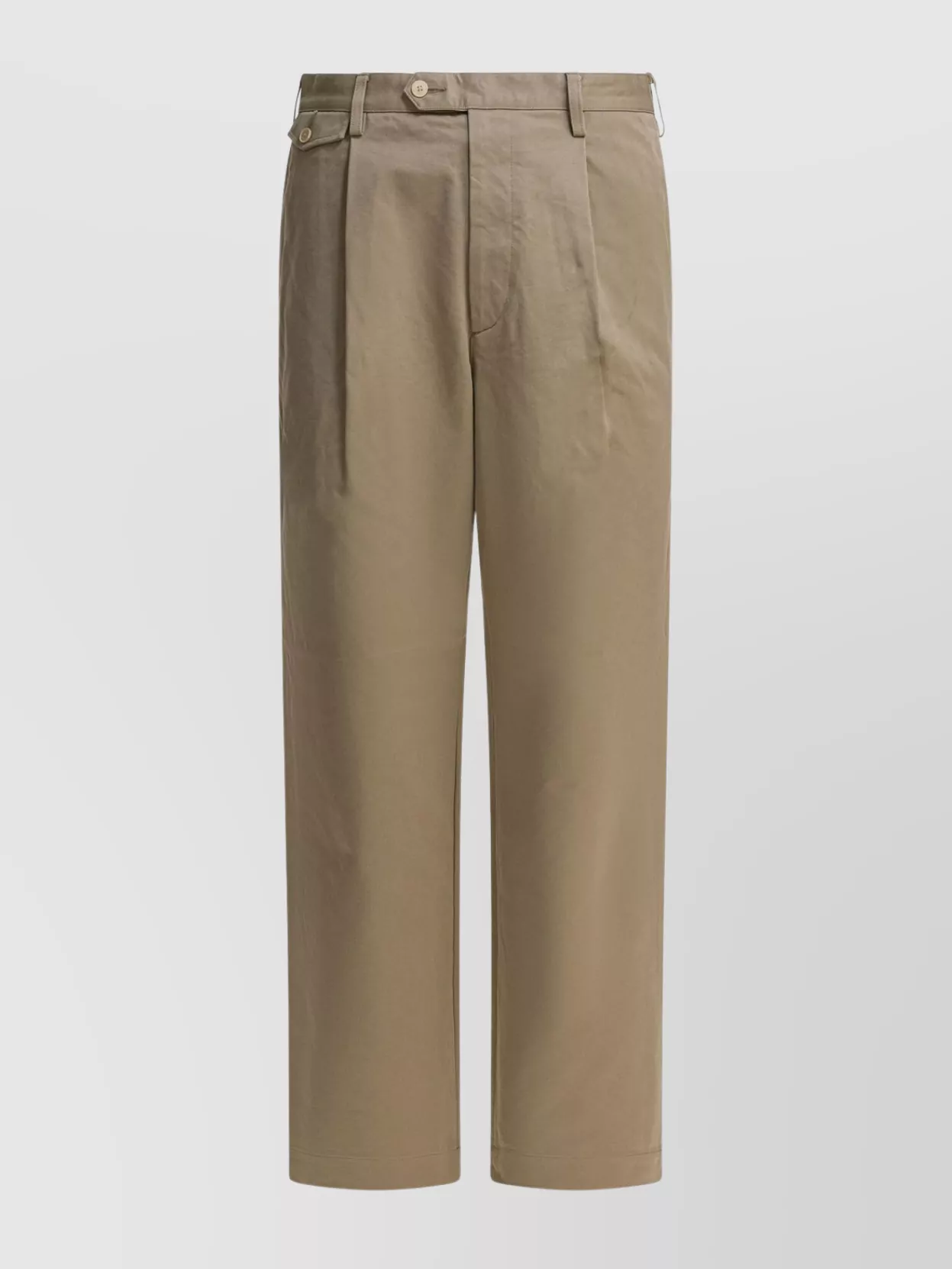Auralee Chino Trousers With Pleated Front And Pockets In Multi