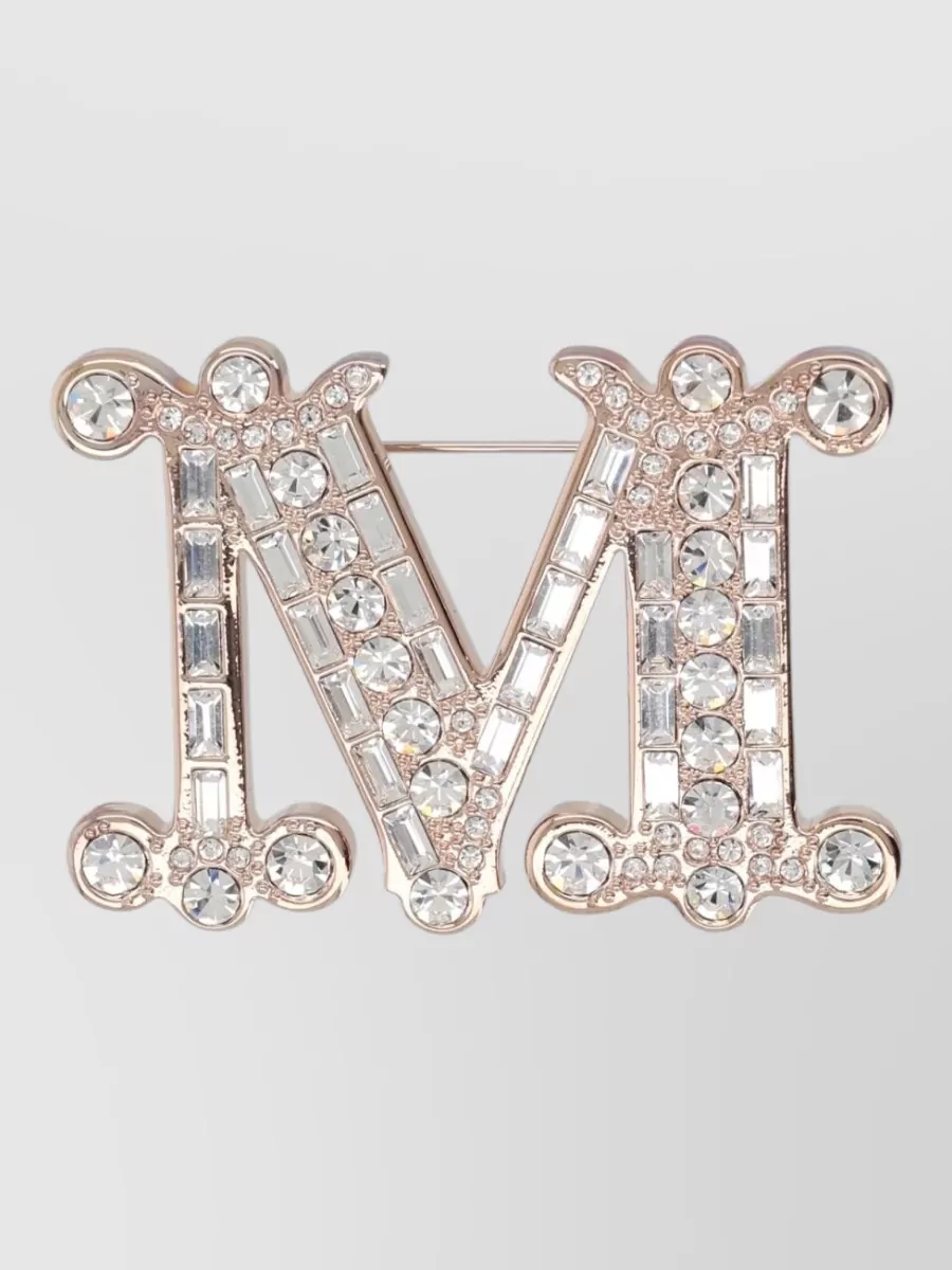 Max Mara crystal-embellished brooch