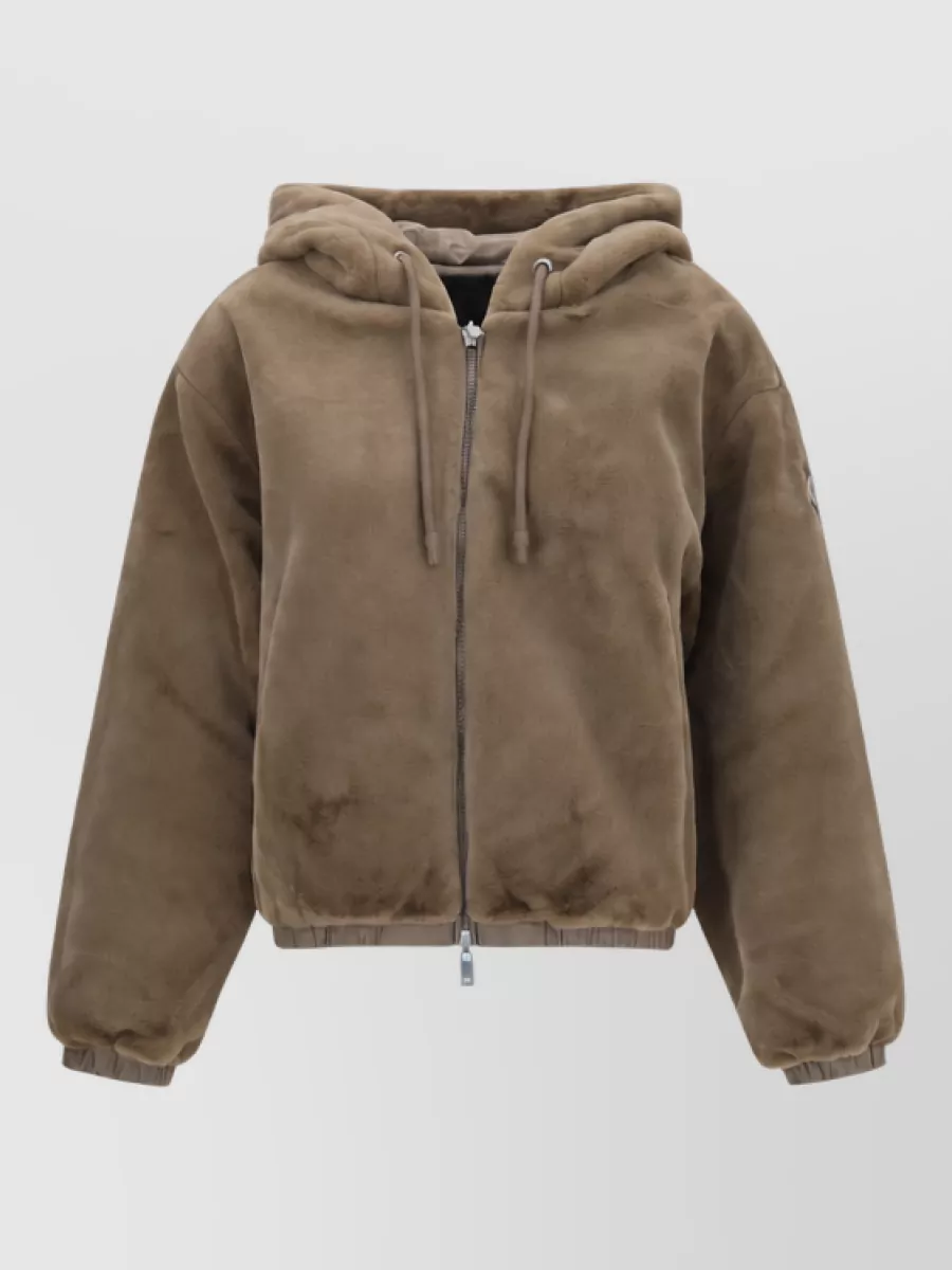 Moose Knuckles Faux fur bomber jacket