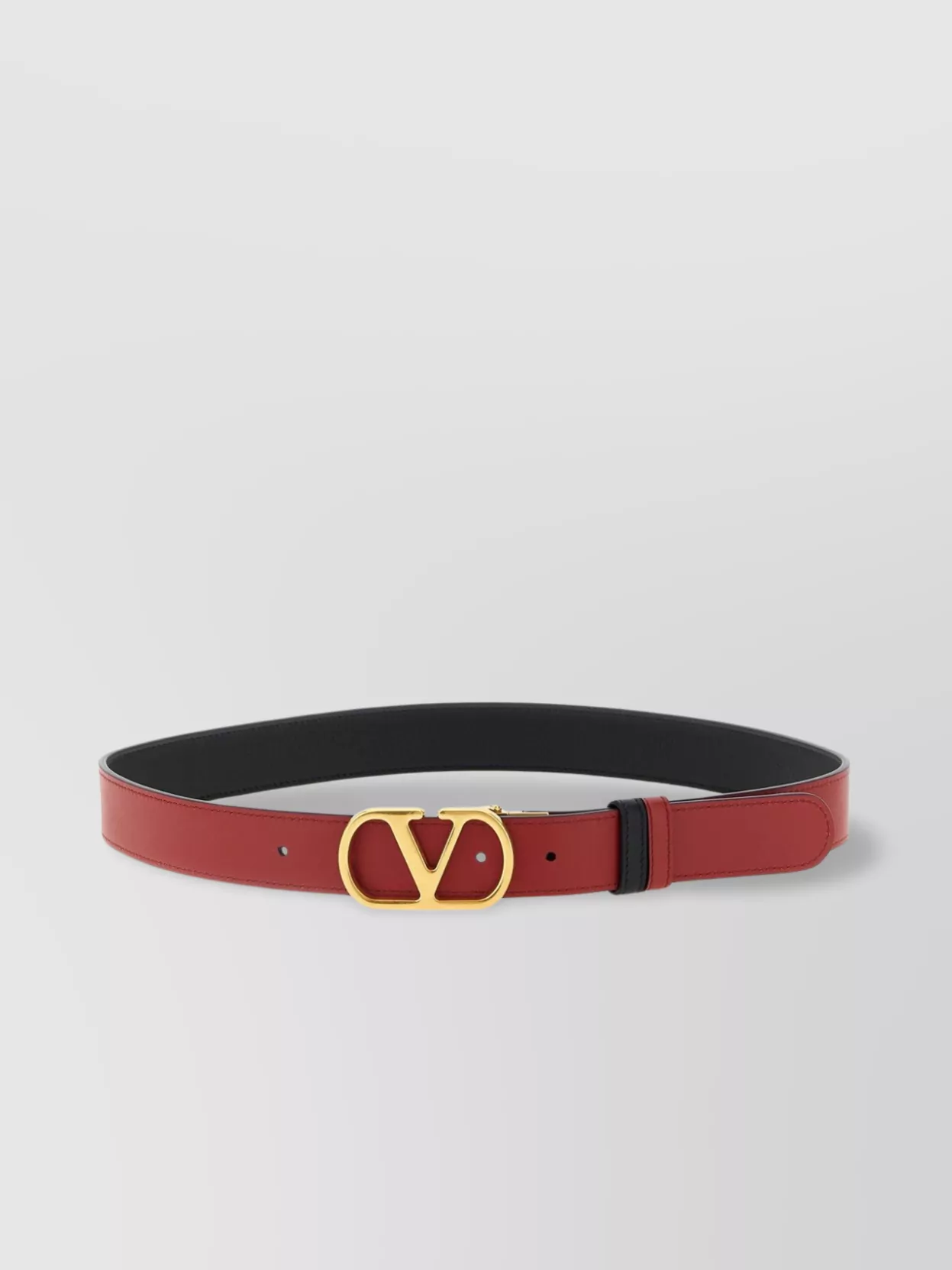 Valentino Garavani Adjustable Fit Reversible Belt With Gold-Tone Buckle