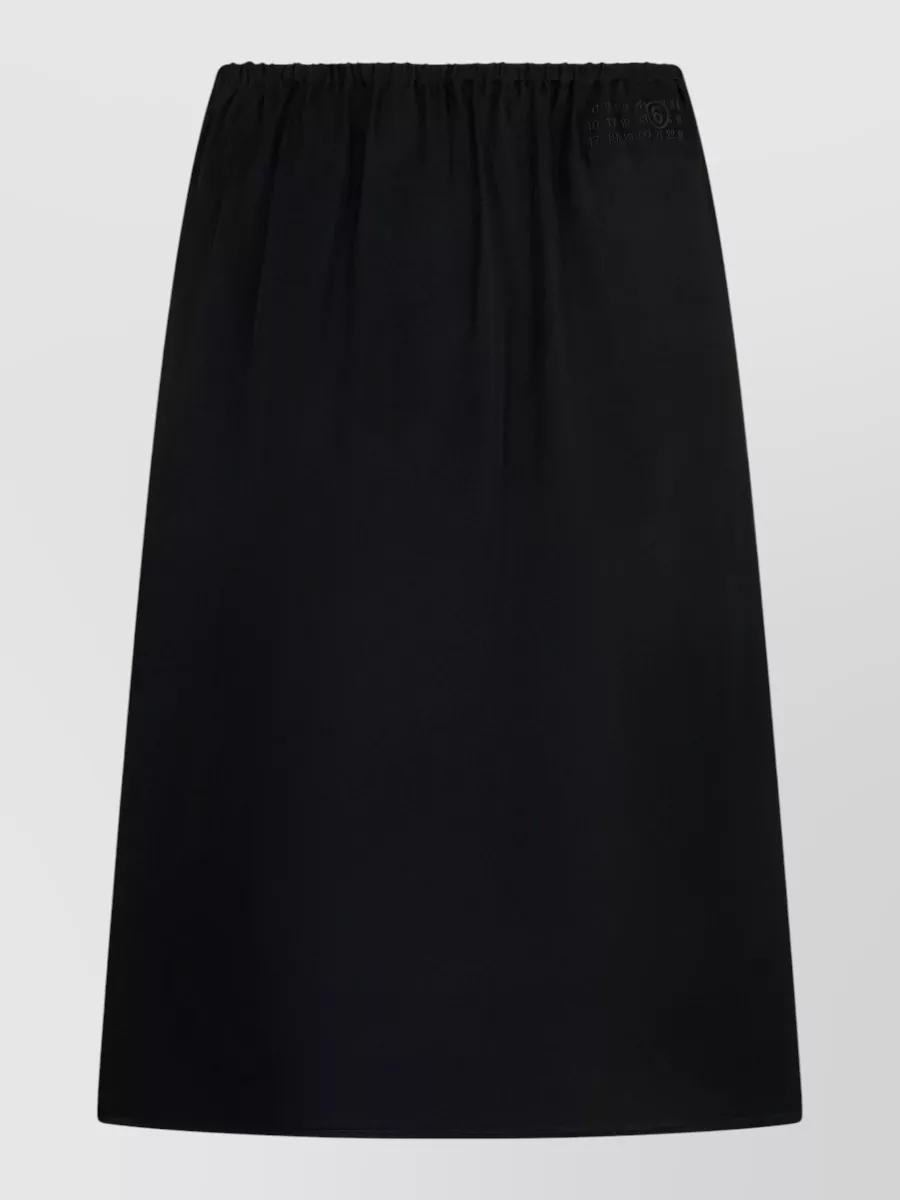Mm6 Maison Margiela satin midi a-line skirt