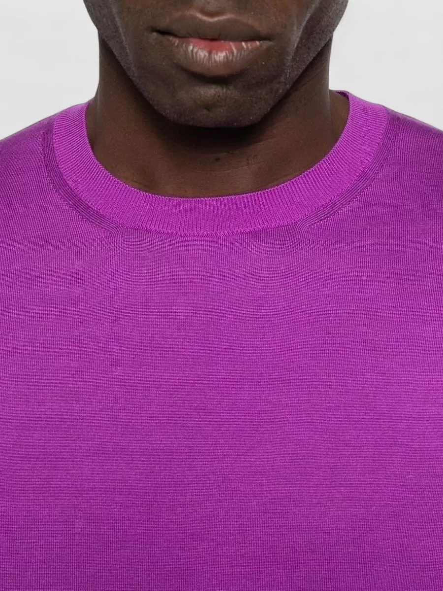 Tom Ford Silk Crew Neck Fine Knit Sweater