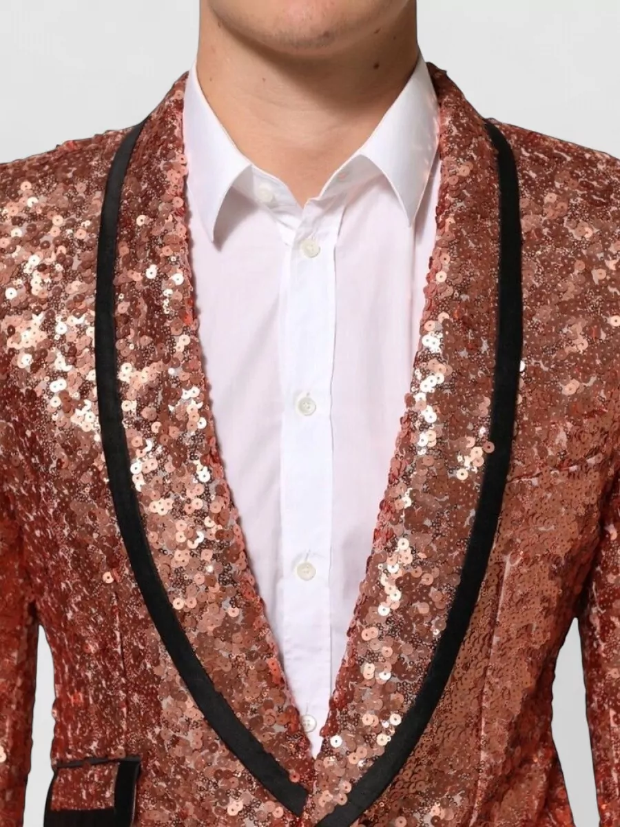 Dolce&Gabbana Sequin Single-Breasted Blazer
