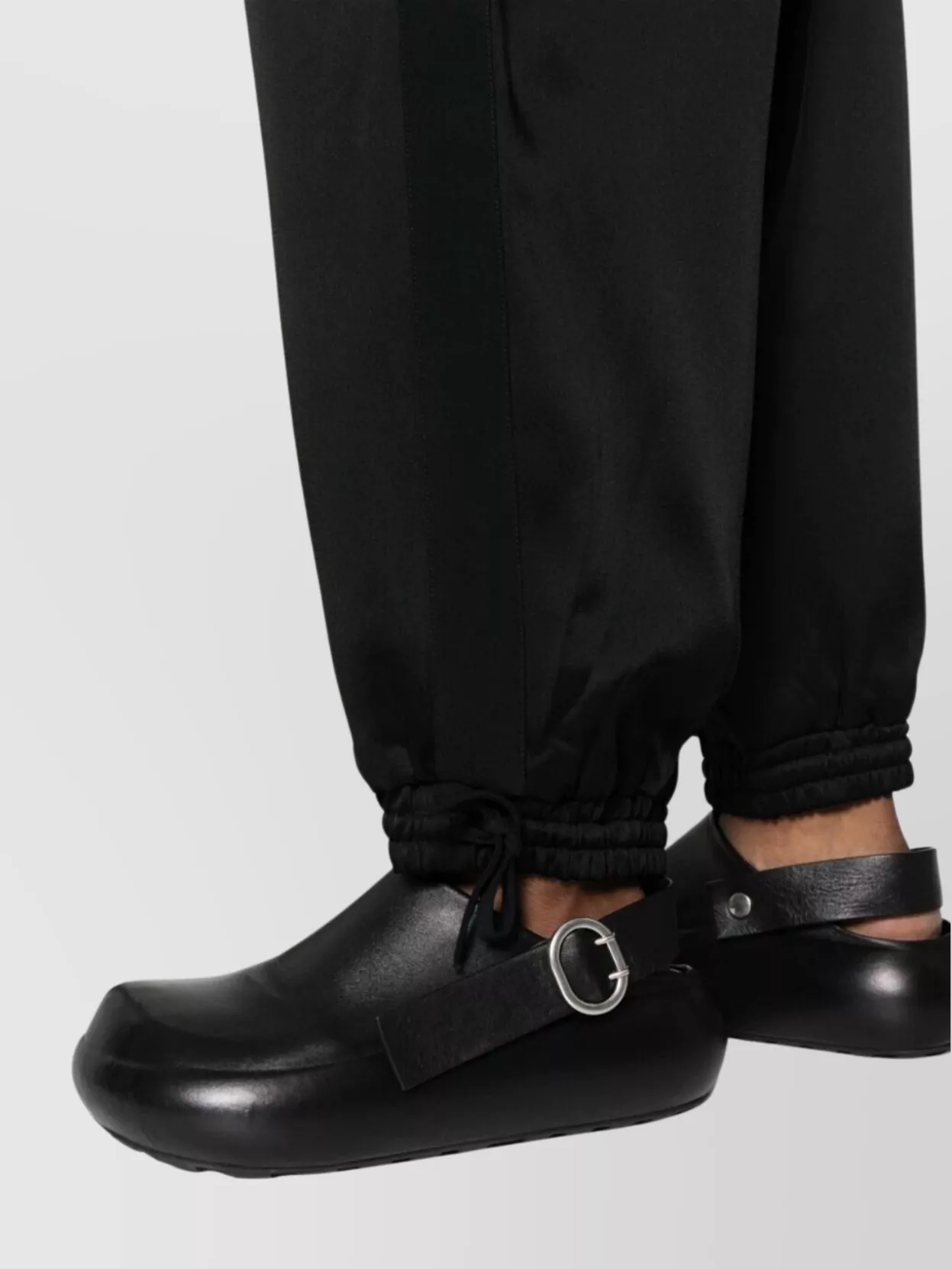 Jil Sander Relaxed Fit Jogging Pant With Tuxedo Band In Black