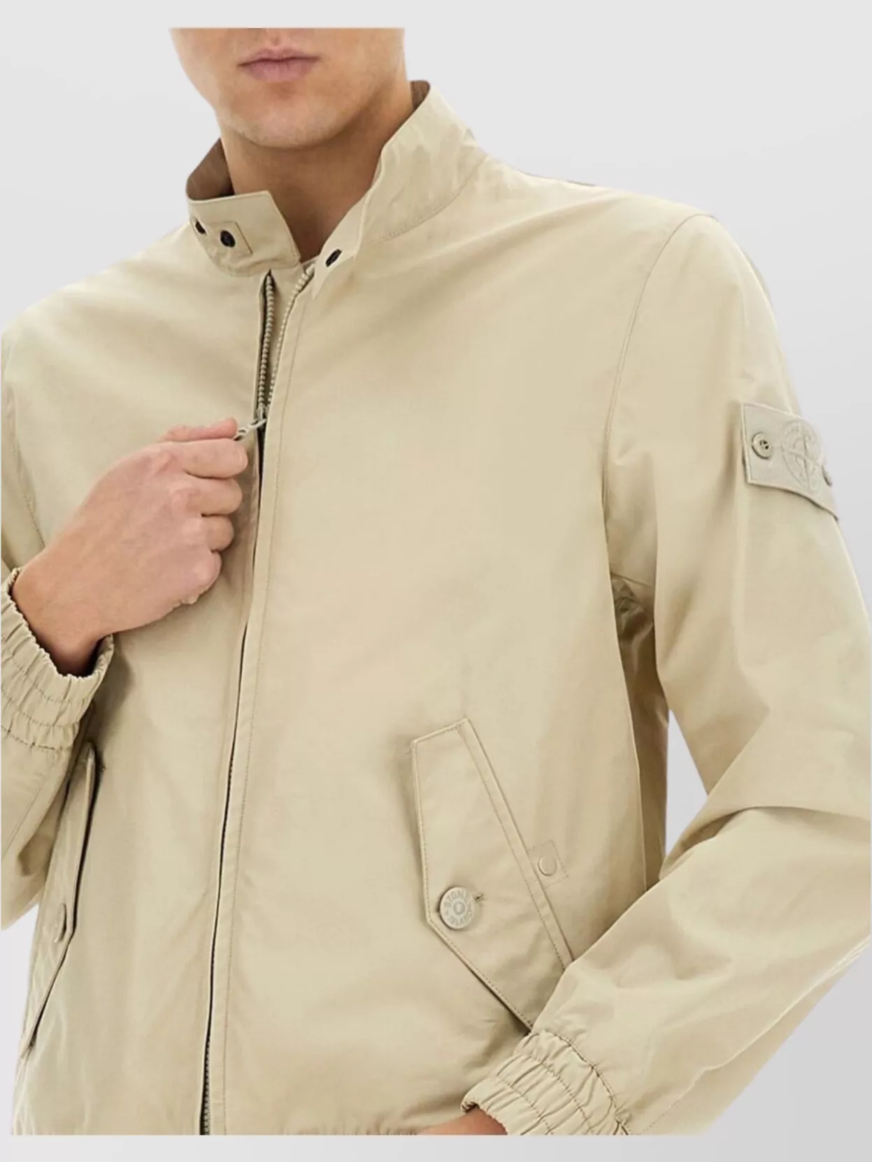 Stone Island Bomber Collared Elasticated Cuffs