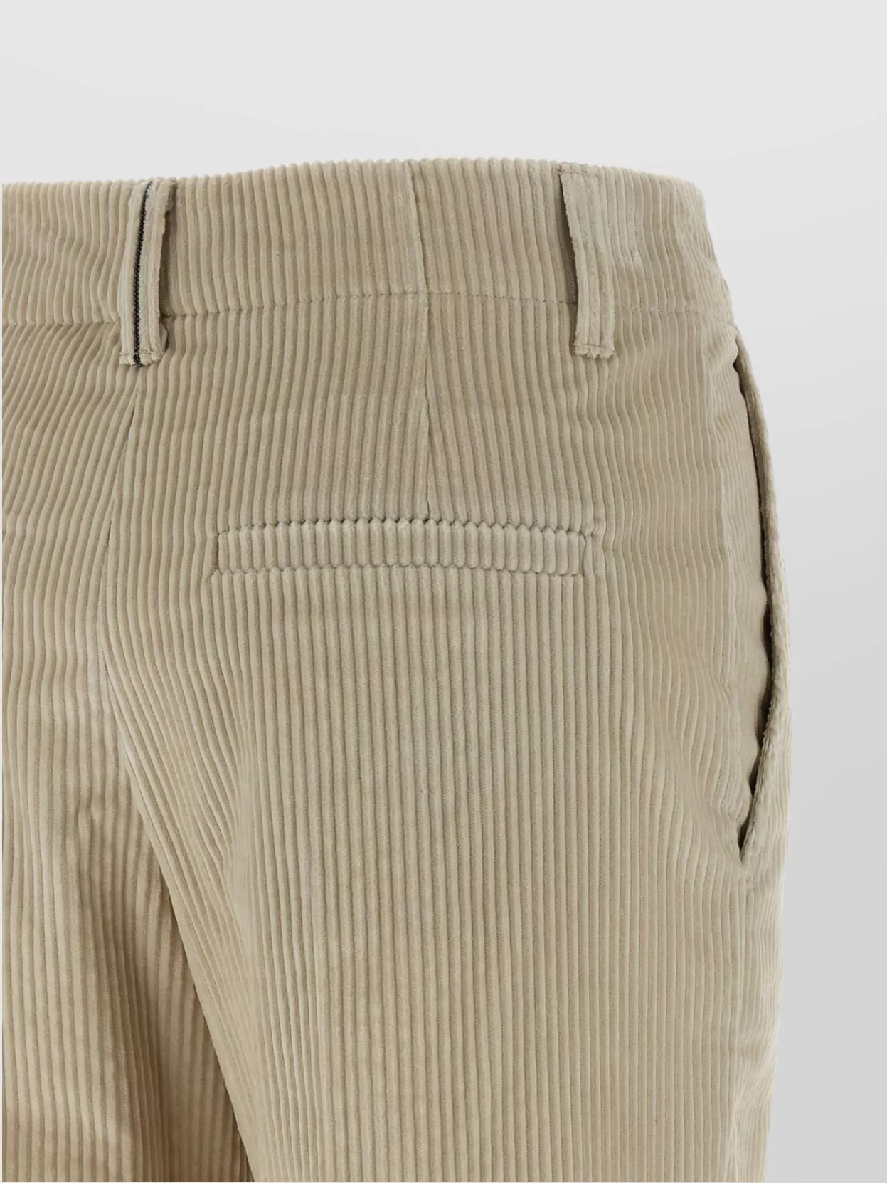 Brunello Cucinelli Velvet Trousers With Pockets And Loops